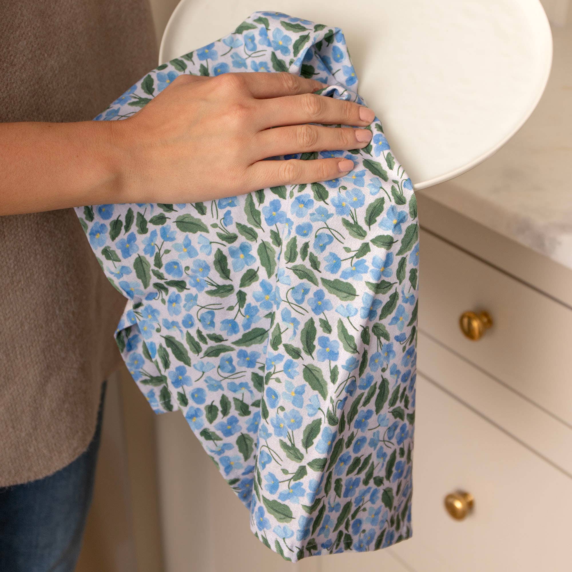 Poppies Floral Kitchen Towel