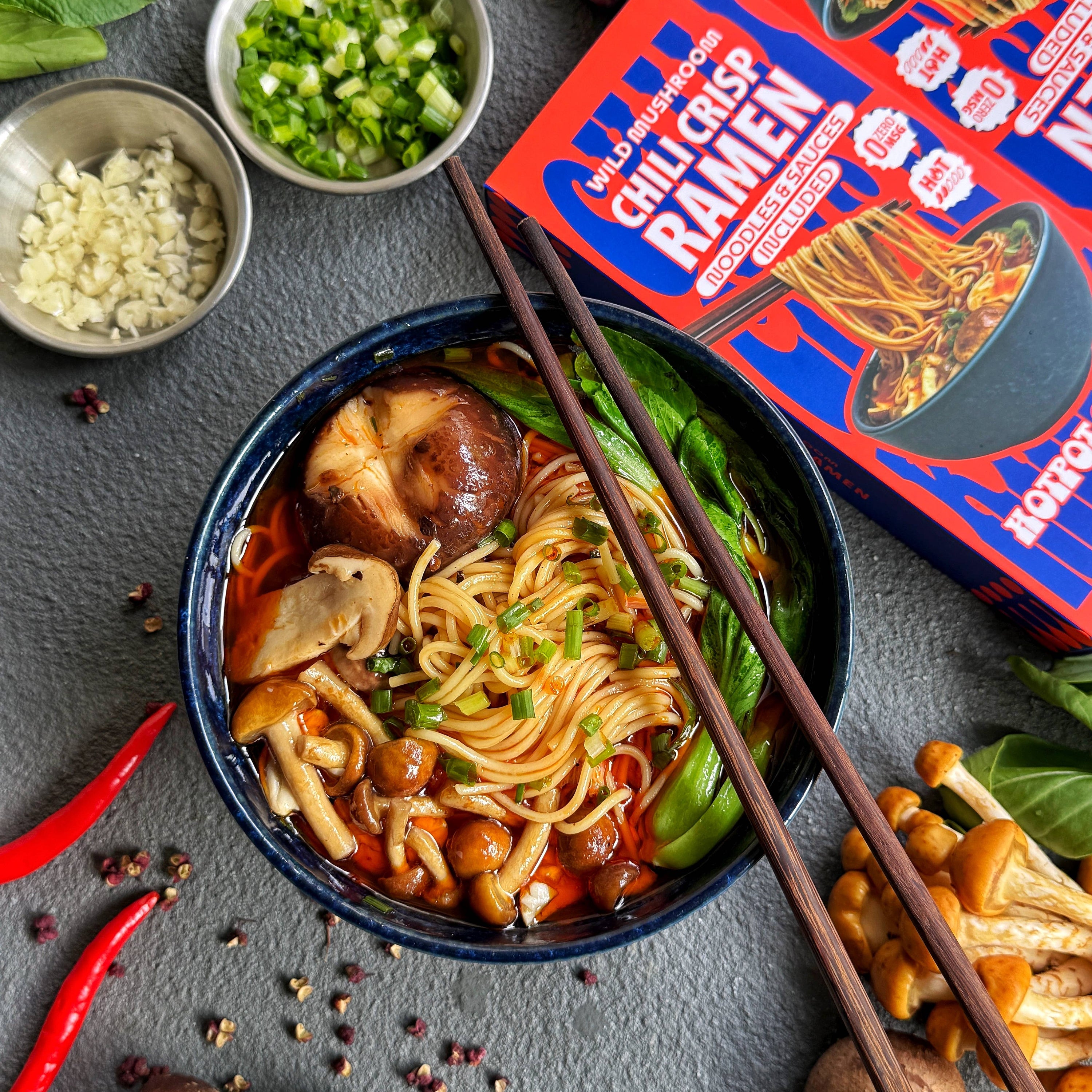 Hotpot Queen Wild Mushroom Chili Crisp Ramen