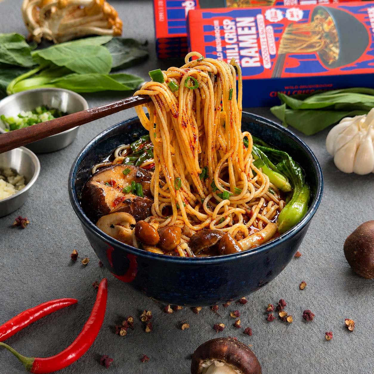 Hotpot Queen Wild Mushroom Chili Crisp Ramen
