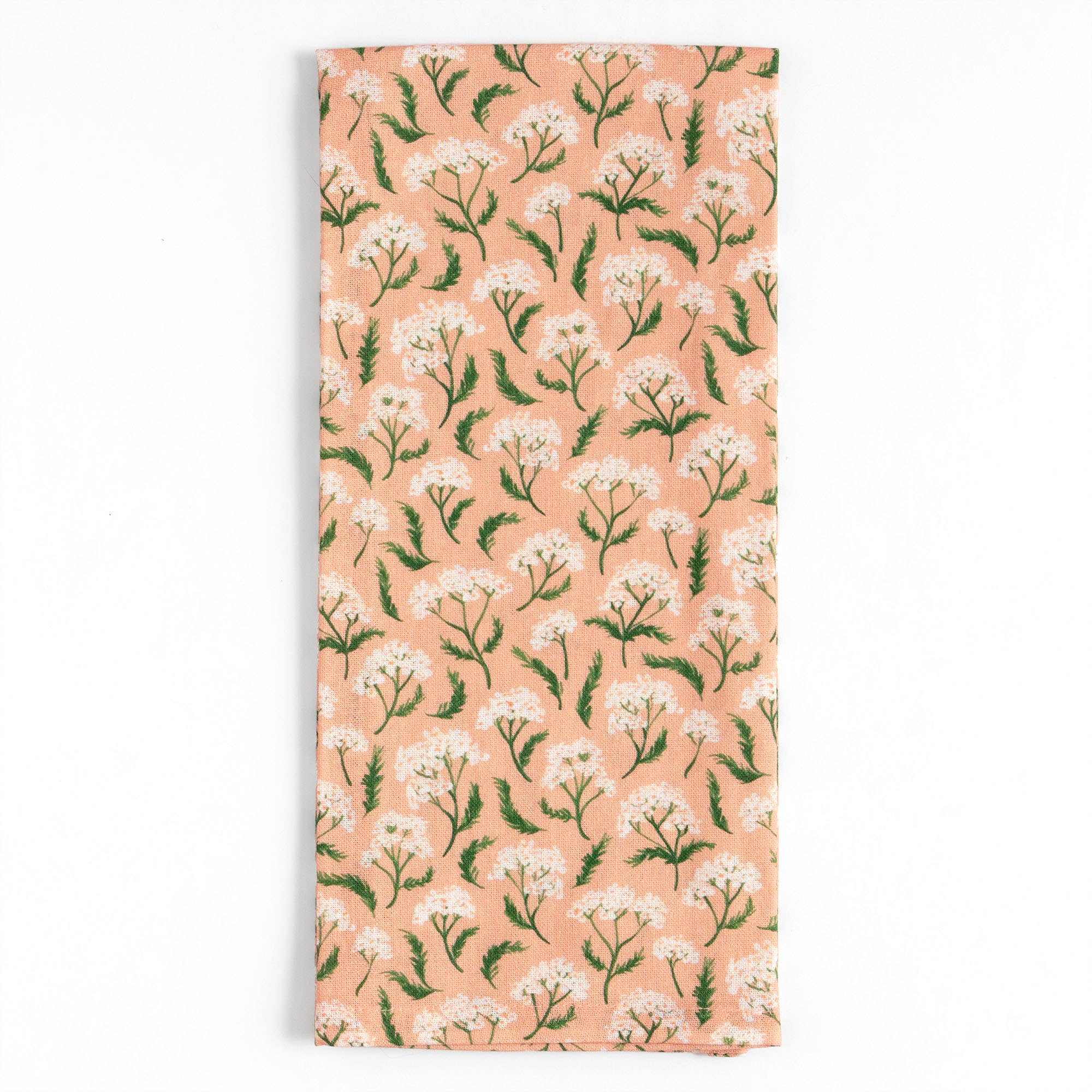 Peach Floral Kitchen Towel