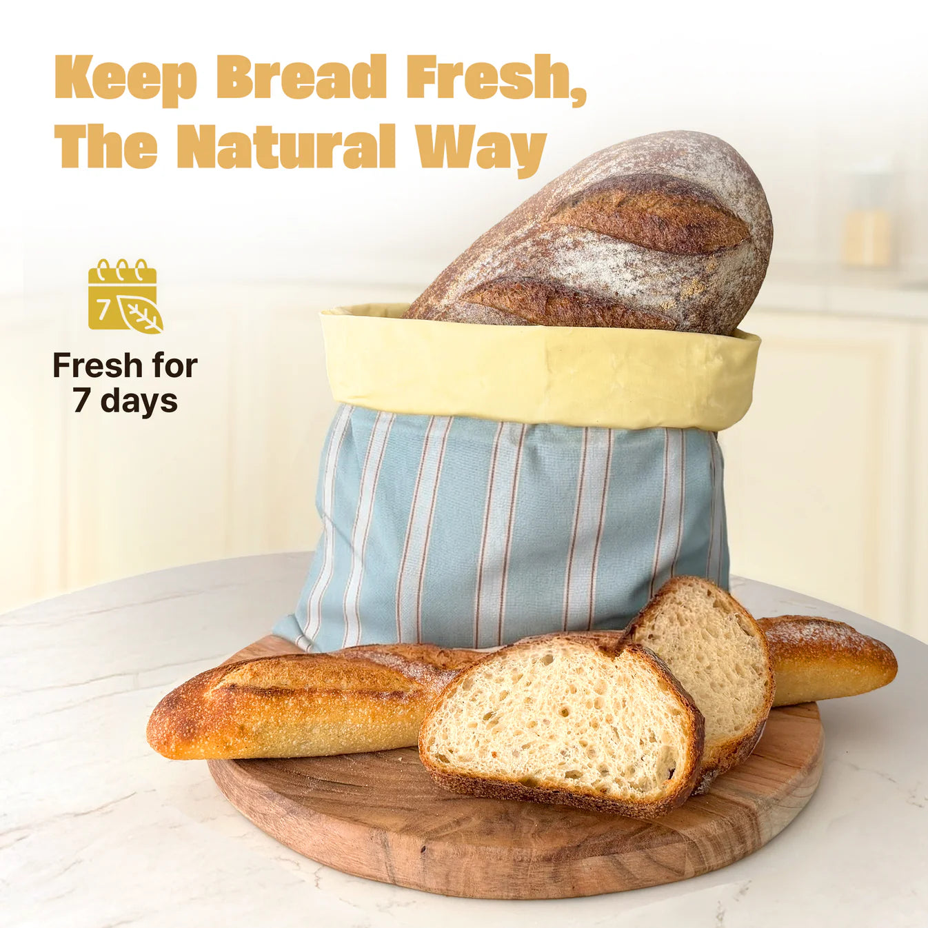 Day Seven Beeswax Bread Bag