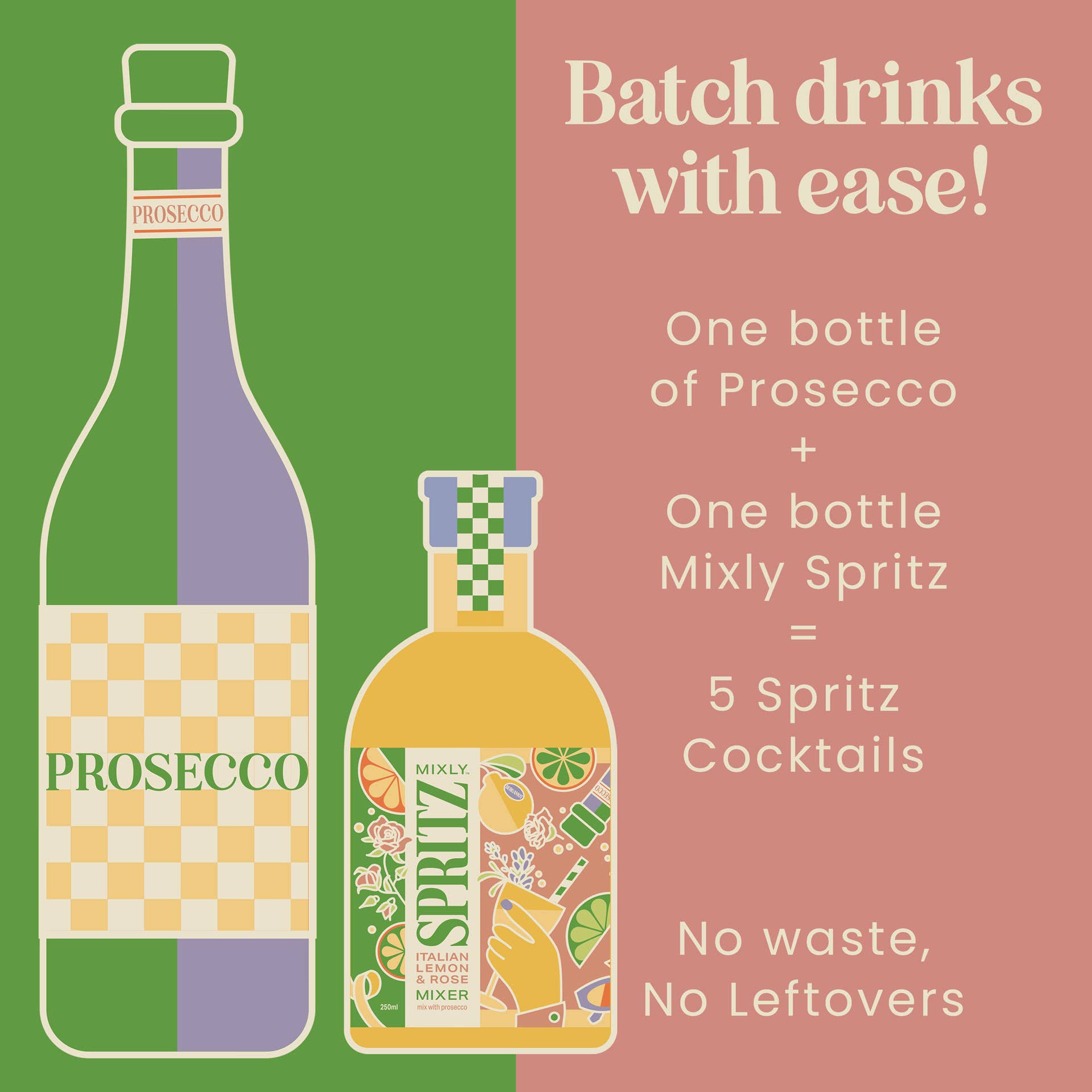 Mixly Italian Lemon & Rose Spritz Mixer