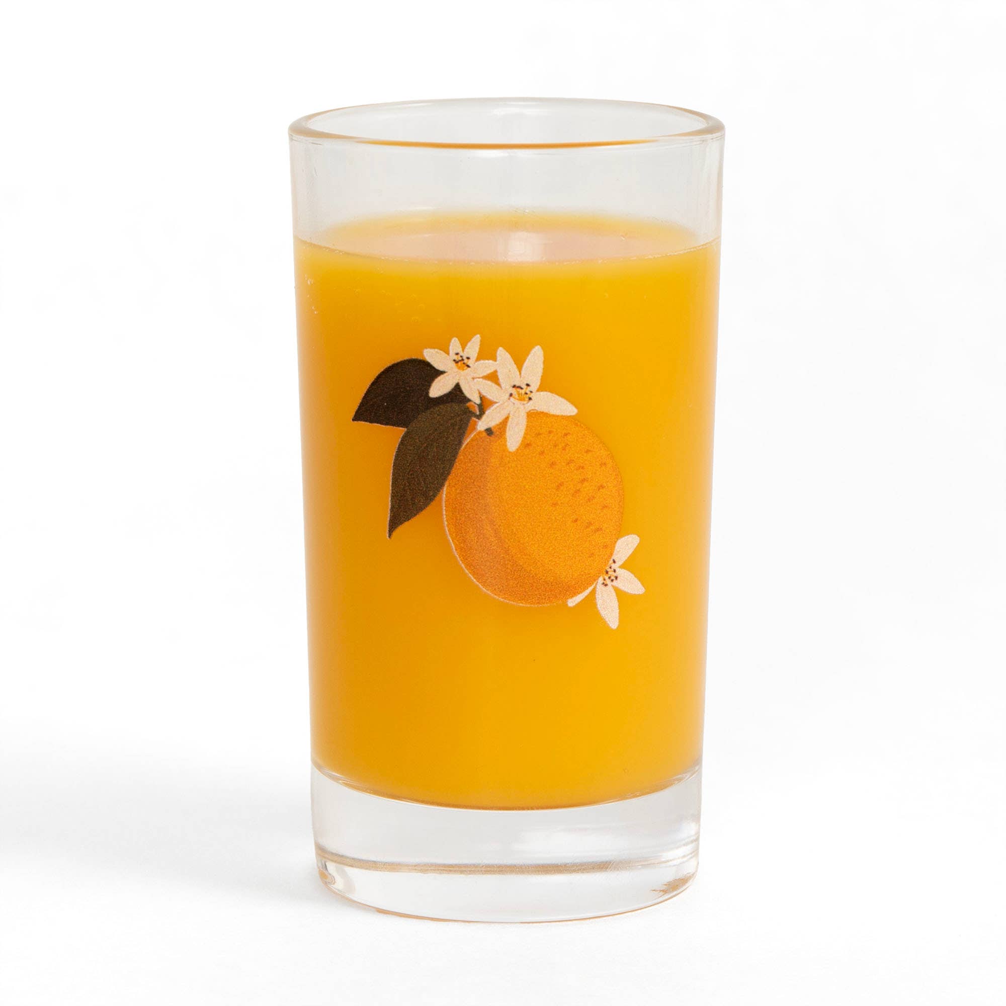 Orange Mini Juice Glass