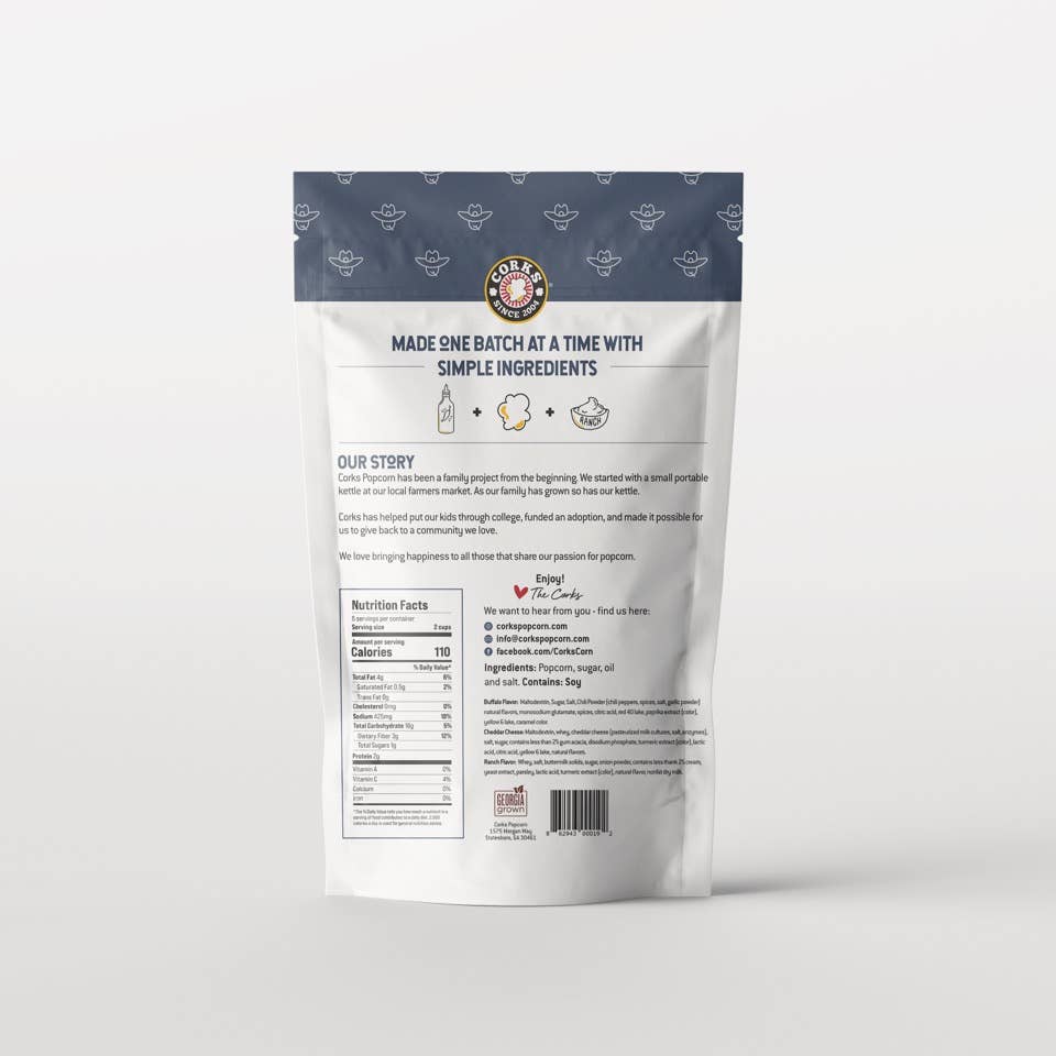 Cork's Buffalo Ranch Popcorn