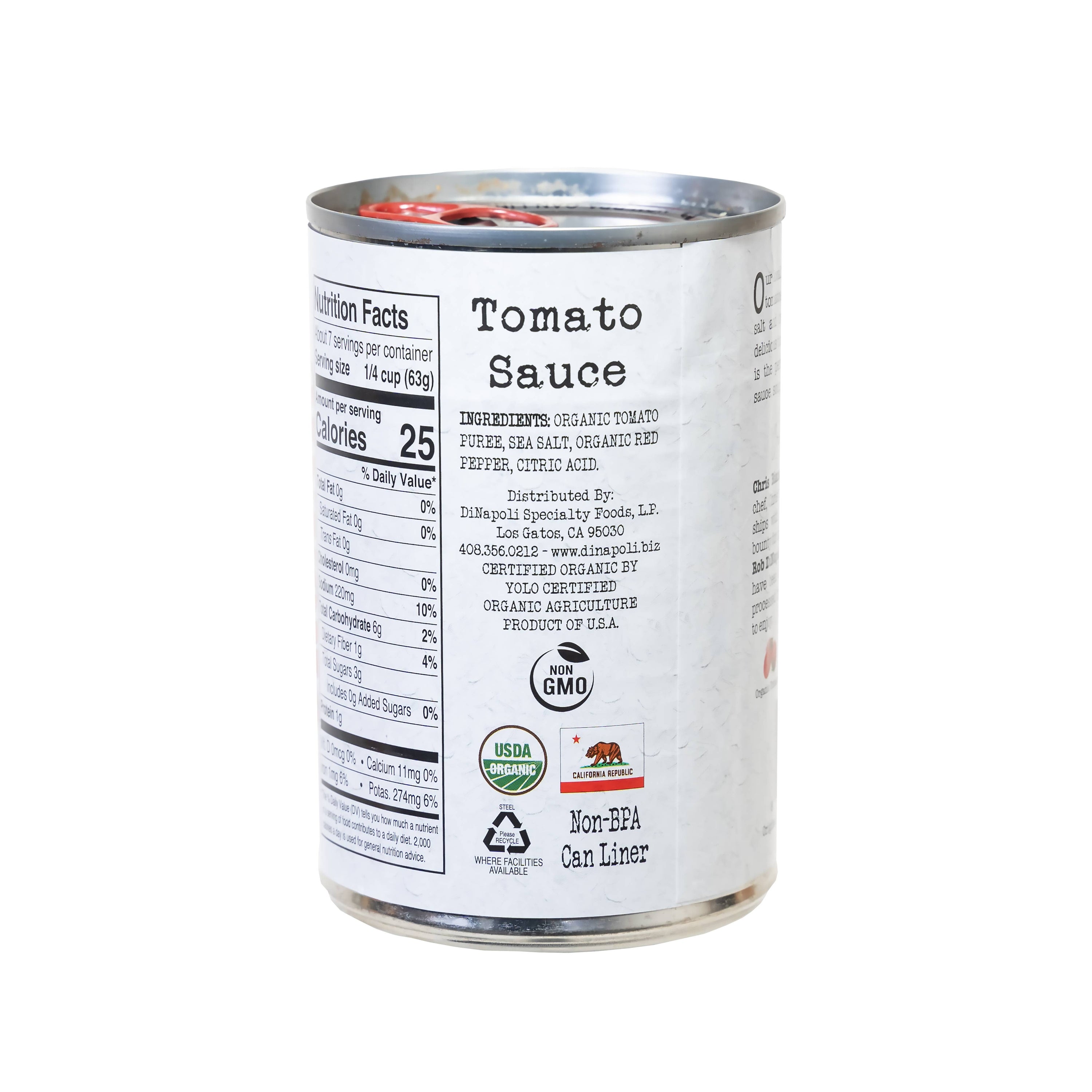 Bianco DiNapoli Organic Tomato Sauce