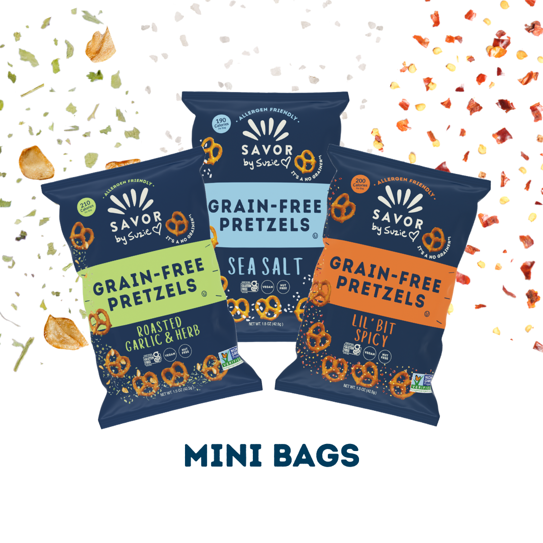 Savor by Suzie Grain Free Pretzels - Mini bag