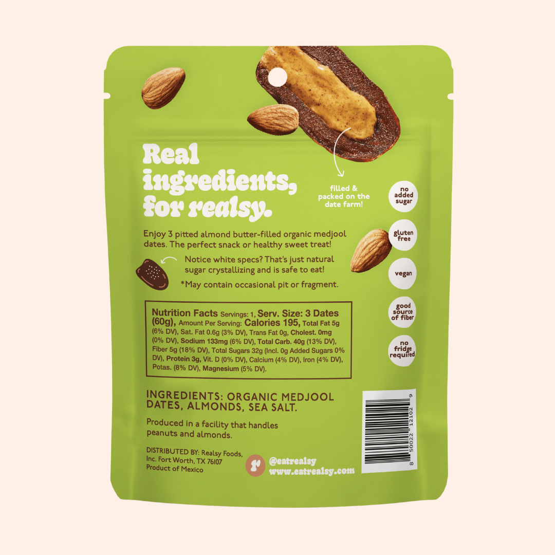 Realsy Almond Butter Filled Medjool Dates