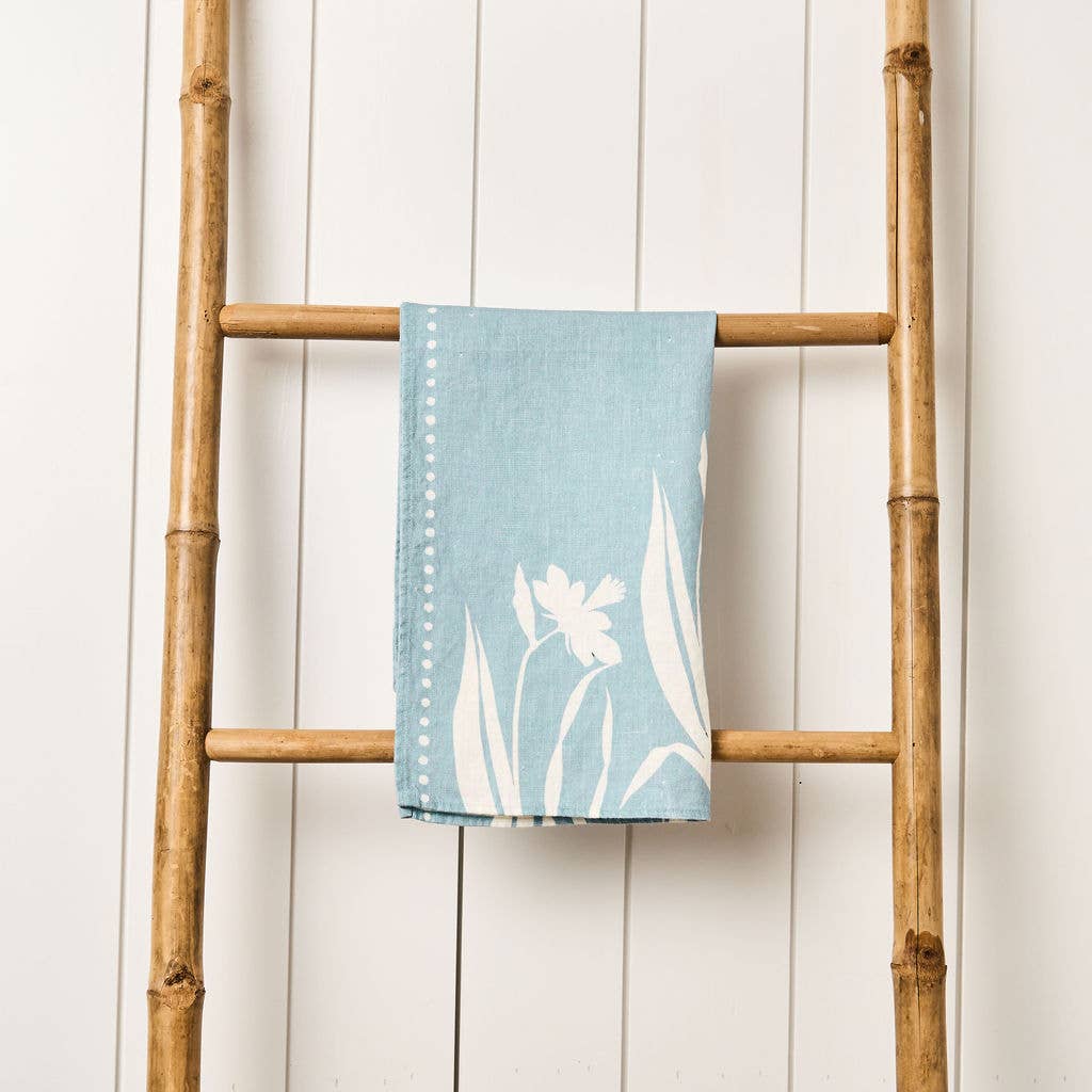 Daffodil Blue Tea Towel