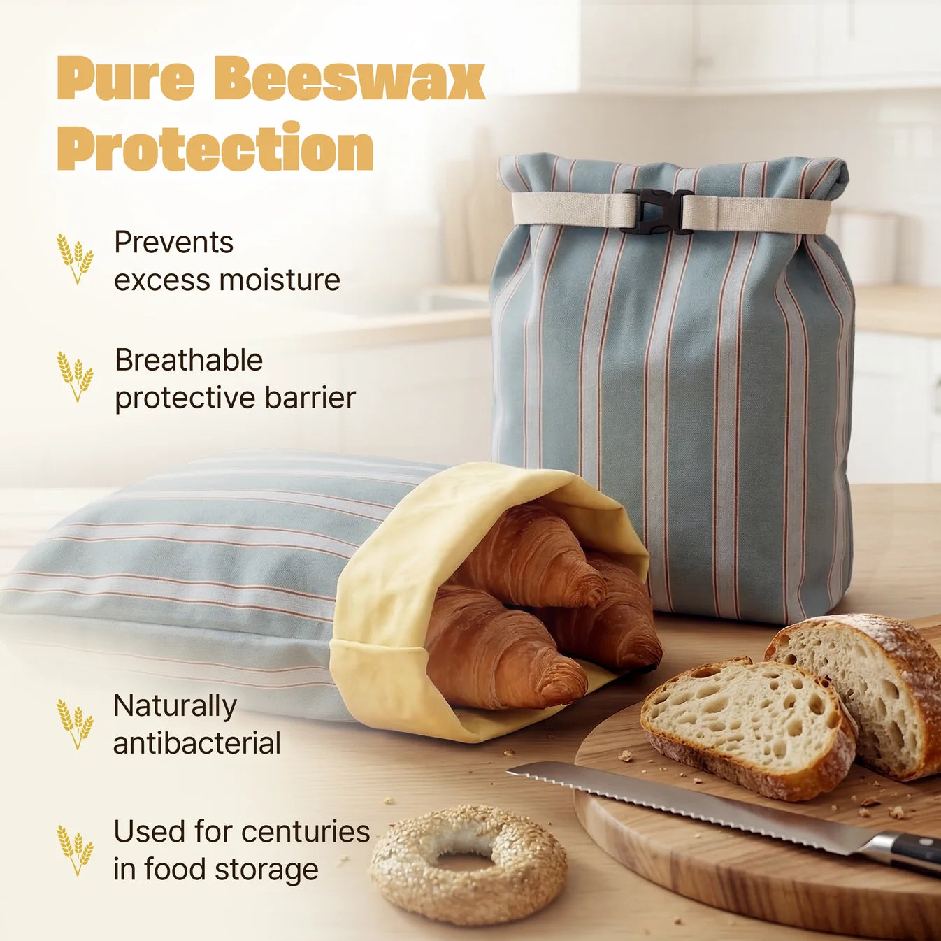 Day Seven Beeswax Bread Bag