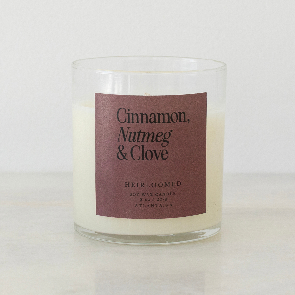 Heirloomed Candle Cinnamon, Nutmeg & Clove