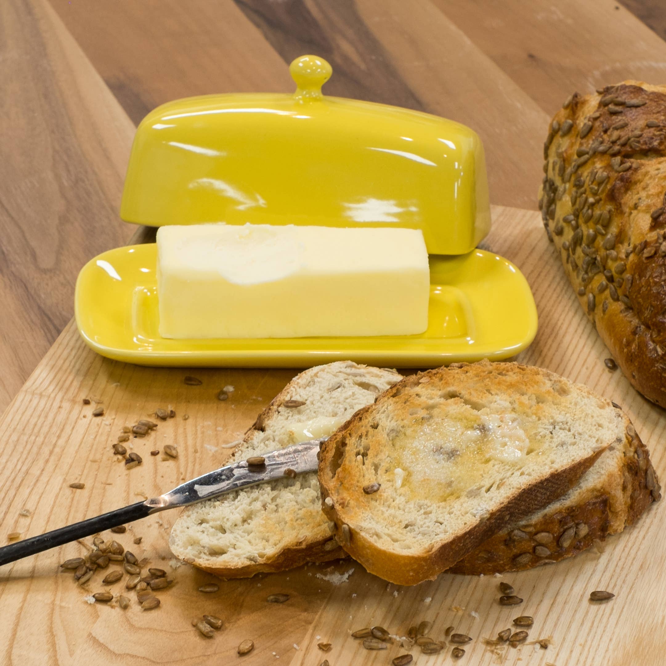 Lemon Yellow Butter Dish