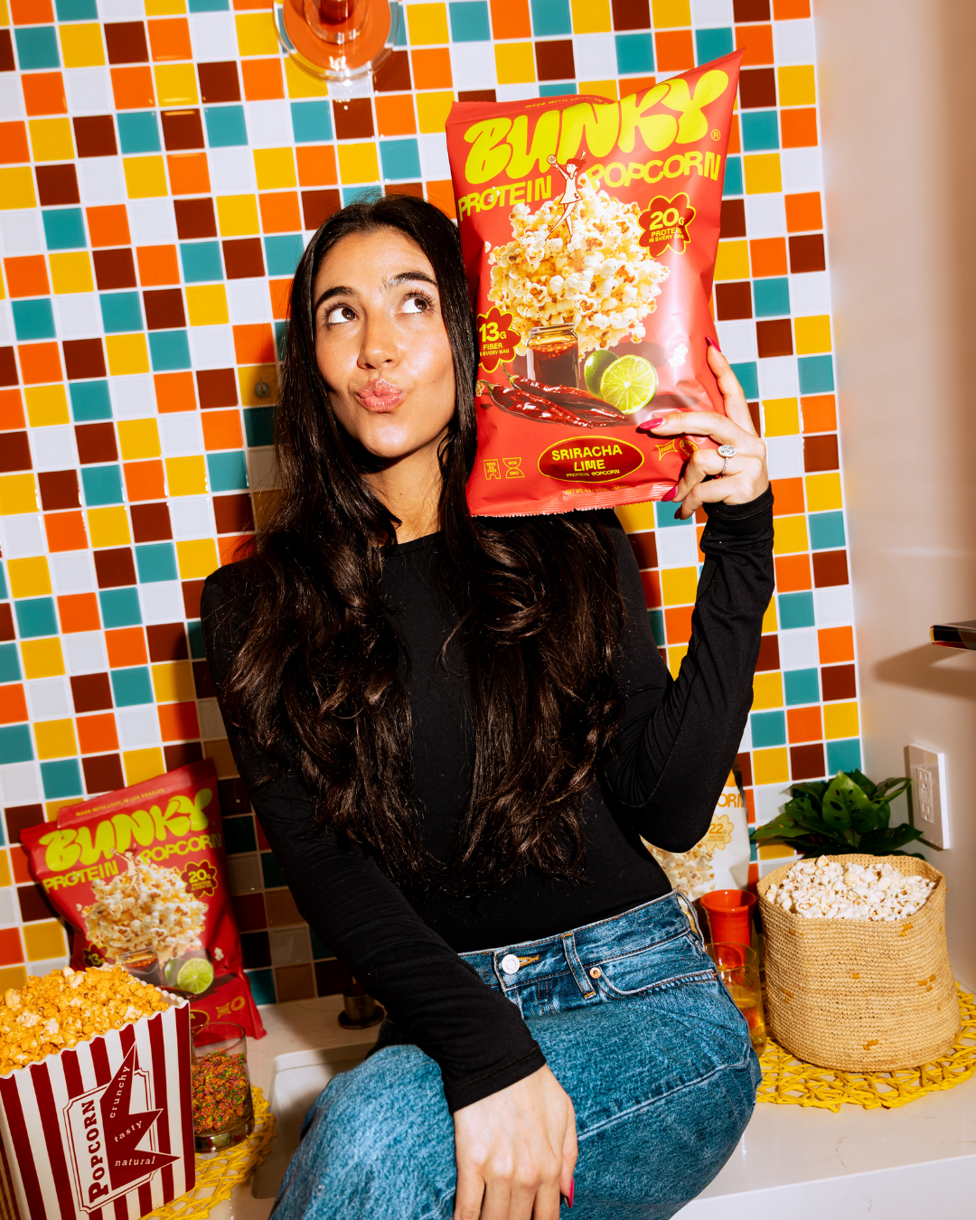 Bunky Sriracha Lime Protein Popcorn