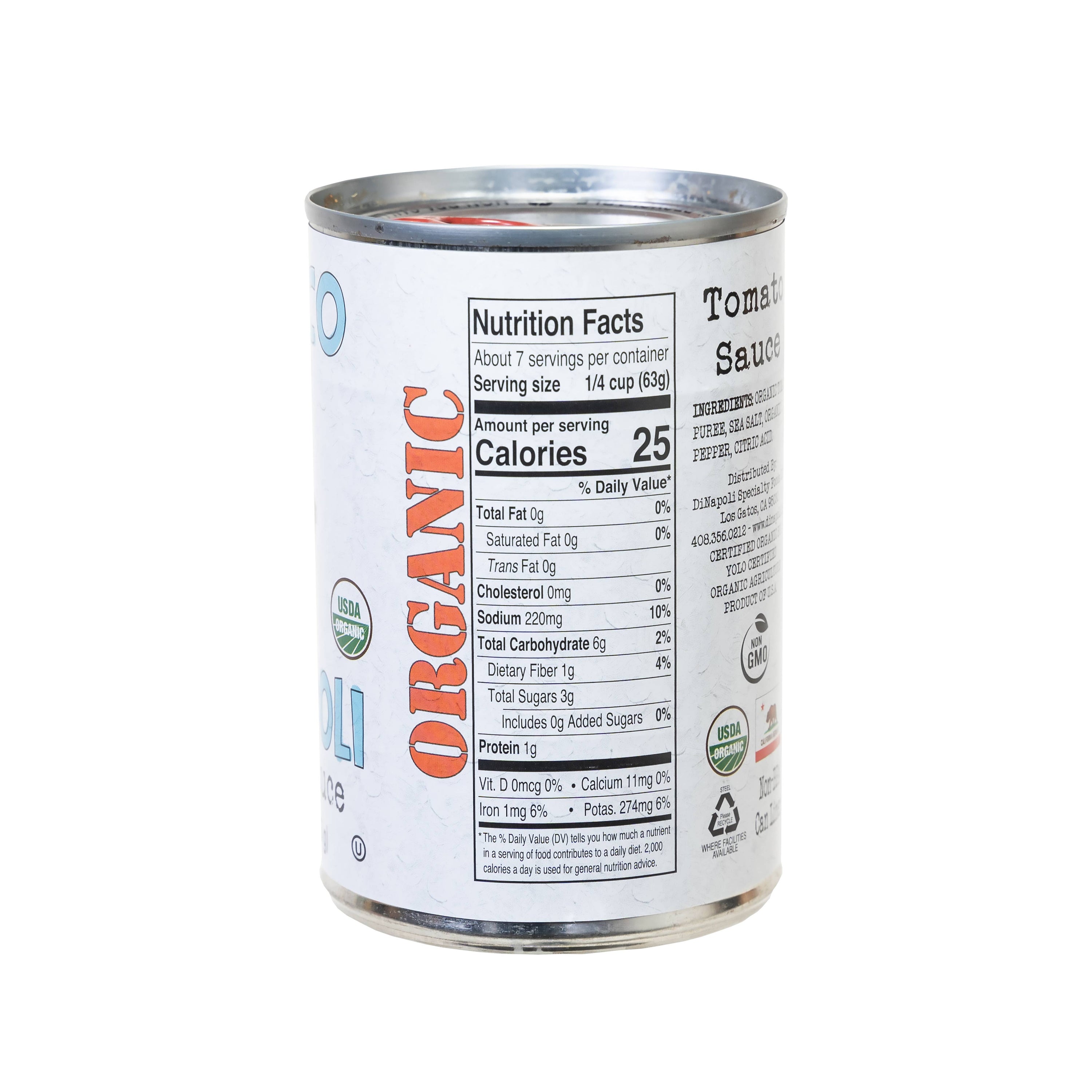 Bianco DiNapoli Organic Tomato Sauce