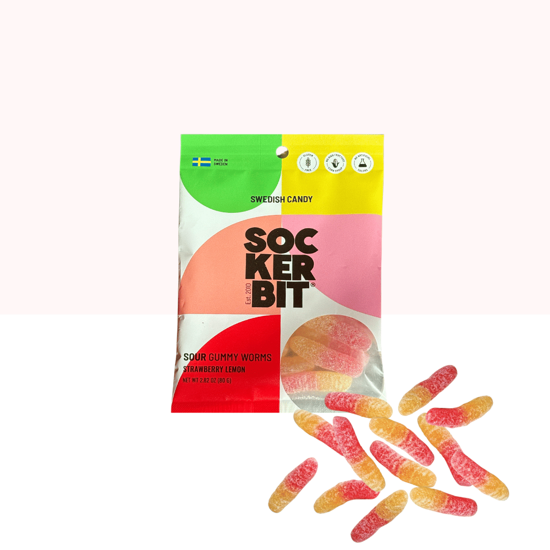 Sour Gummy Worms Swedish Candy