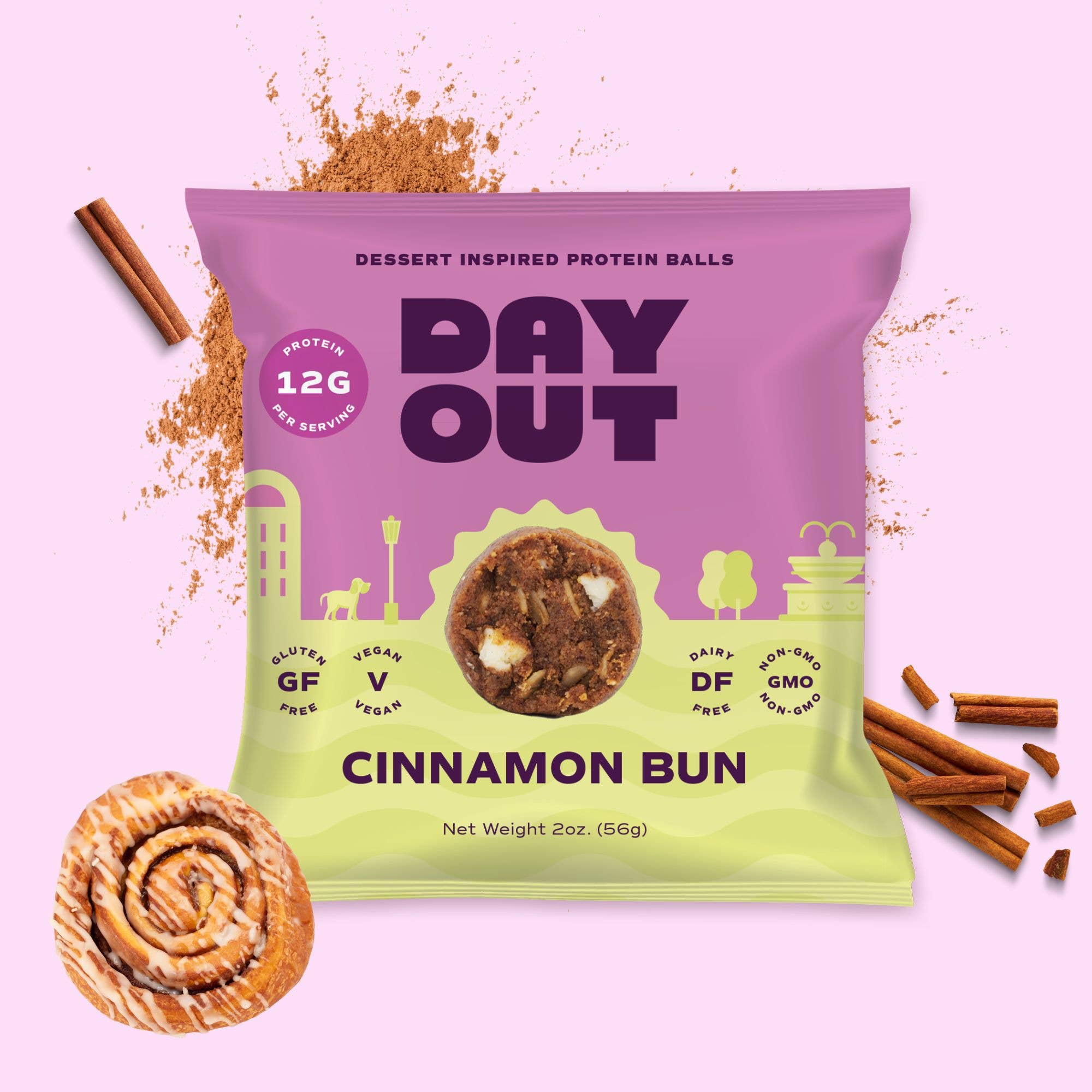 Day Out Cinnamon Bun Protein Balls