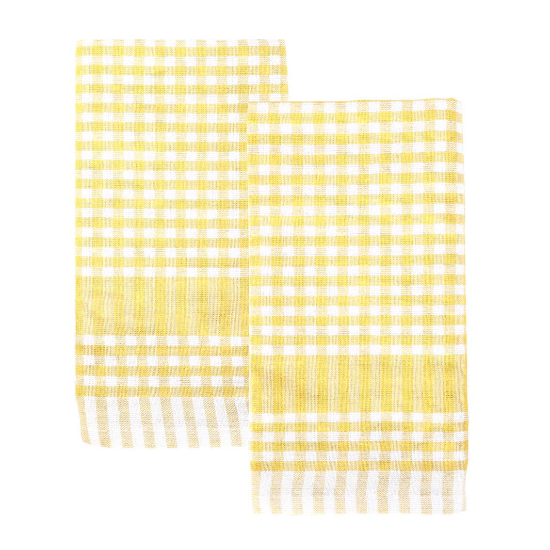 Yellow & White Gingham Napkins
