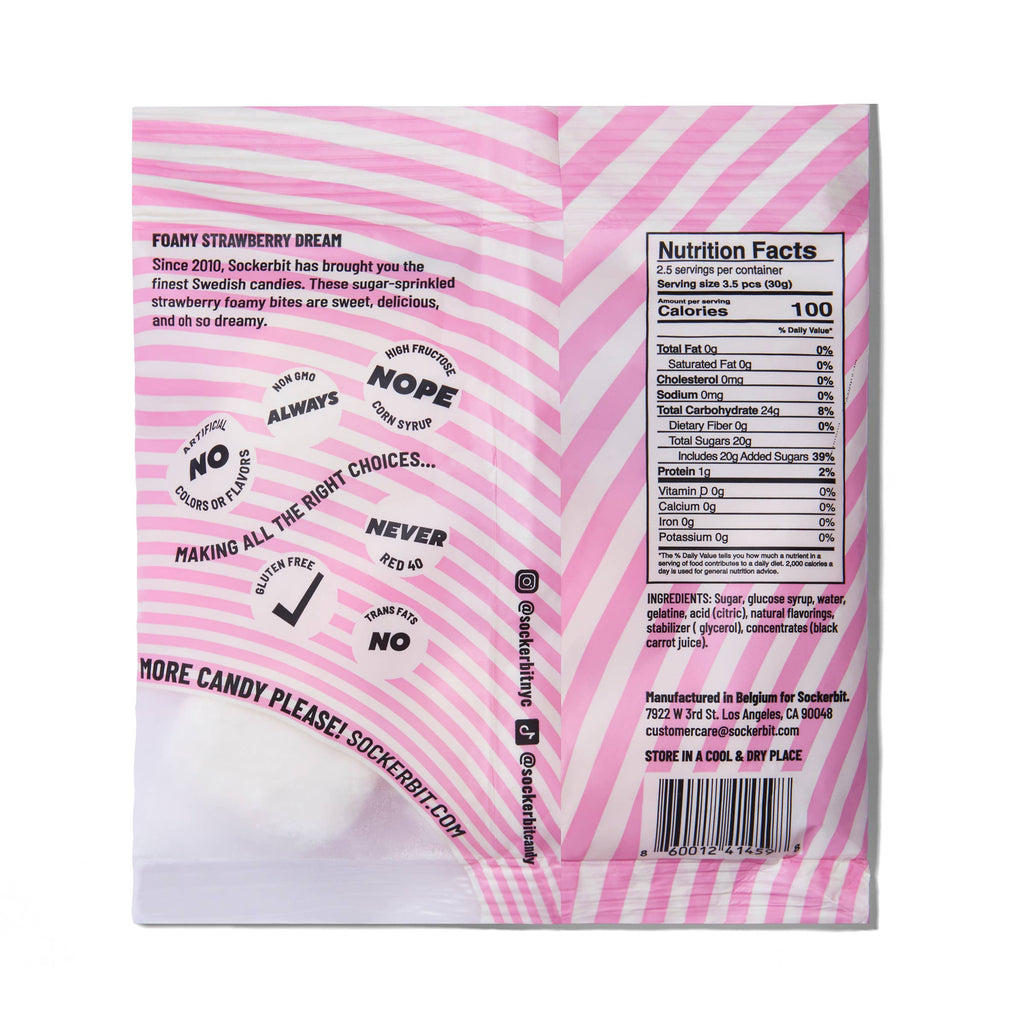 Foamy Strawberry Dream Swedish Candy