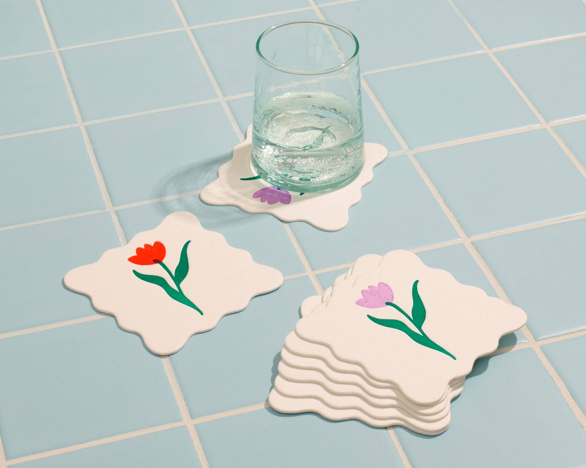 Reusable Tulip Vellum Coasters