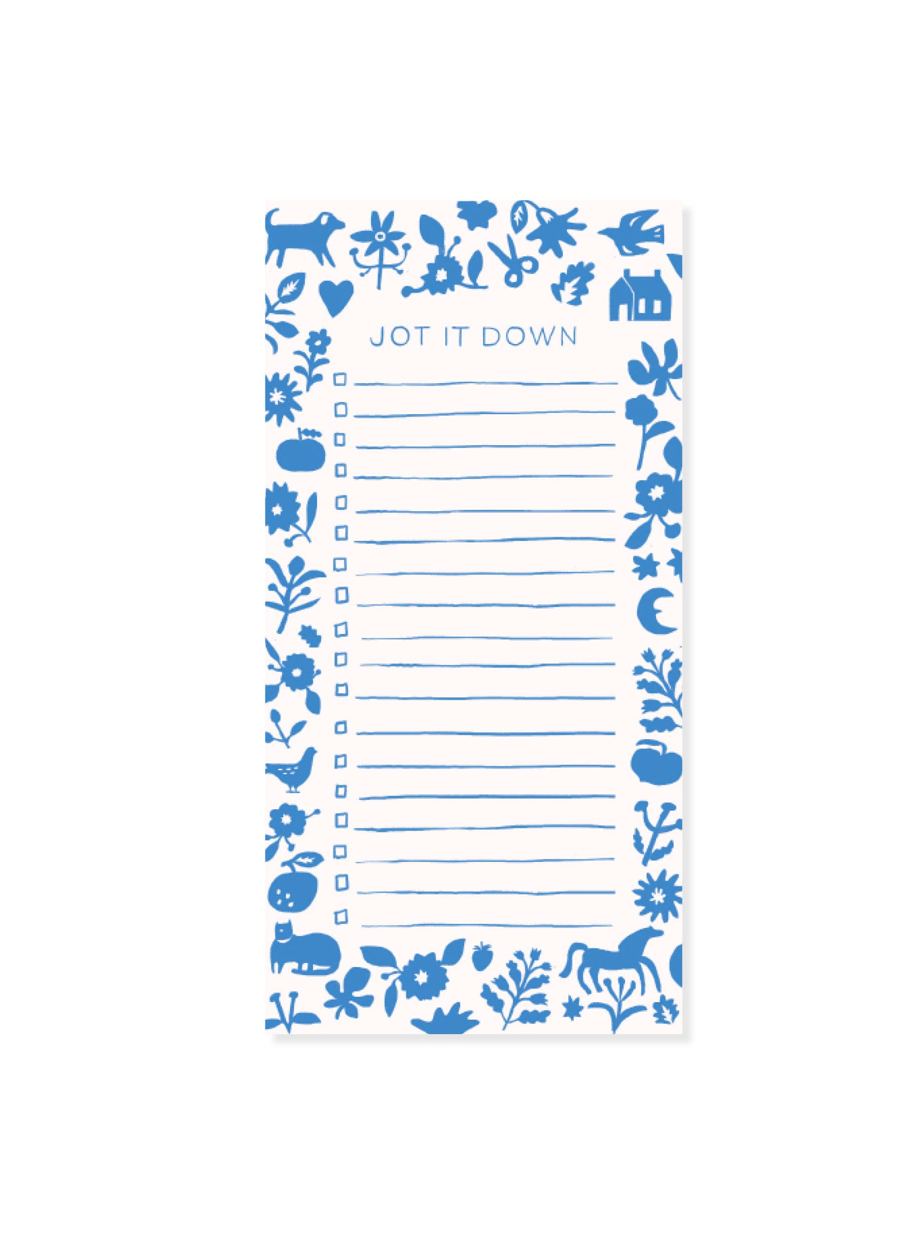 Blue notepad
