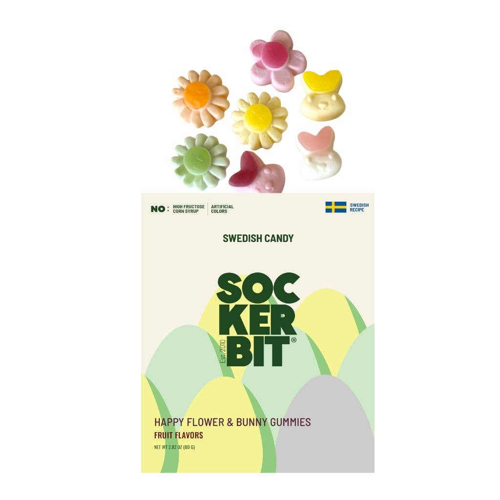 Sockerbit Flowers & Bunnies Swedish Candy