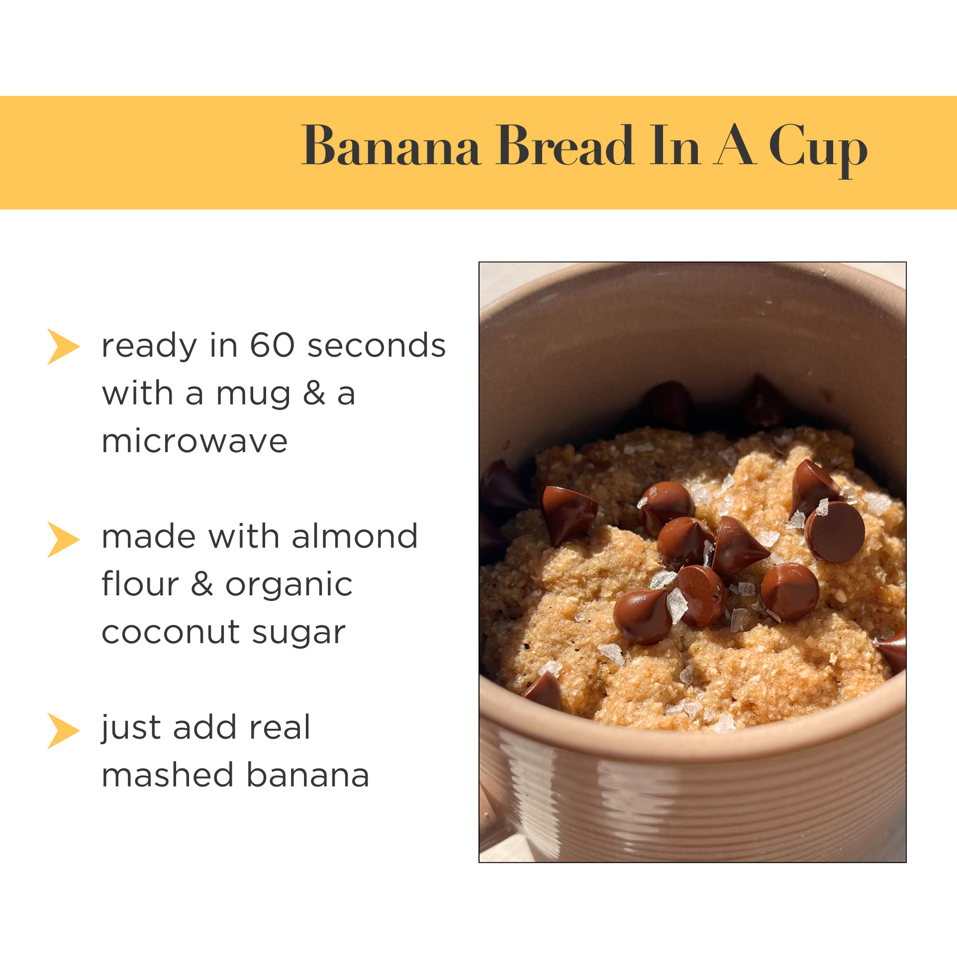 Stellar Eats: Banana Bread In A Cup
