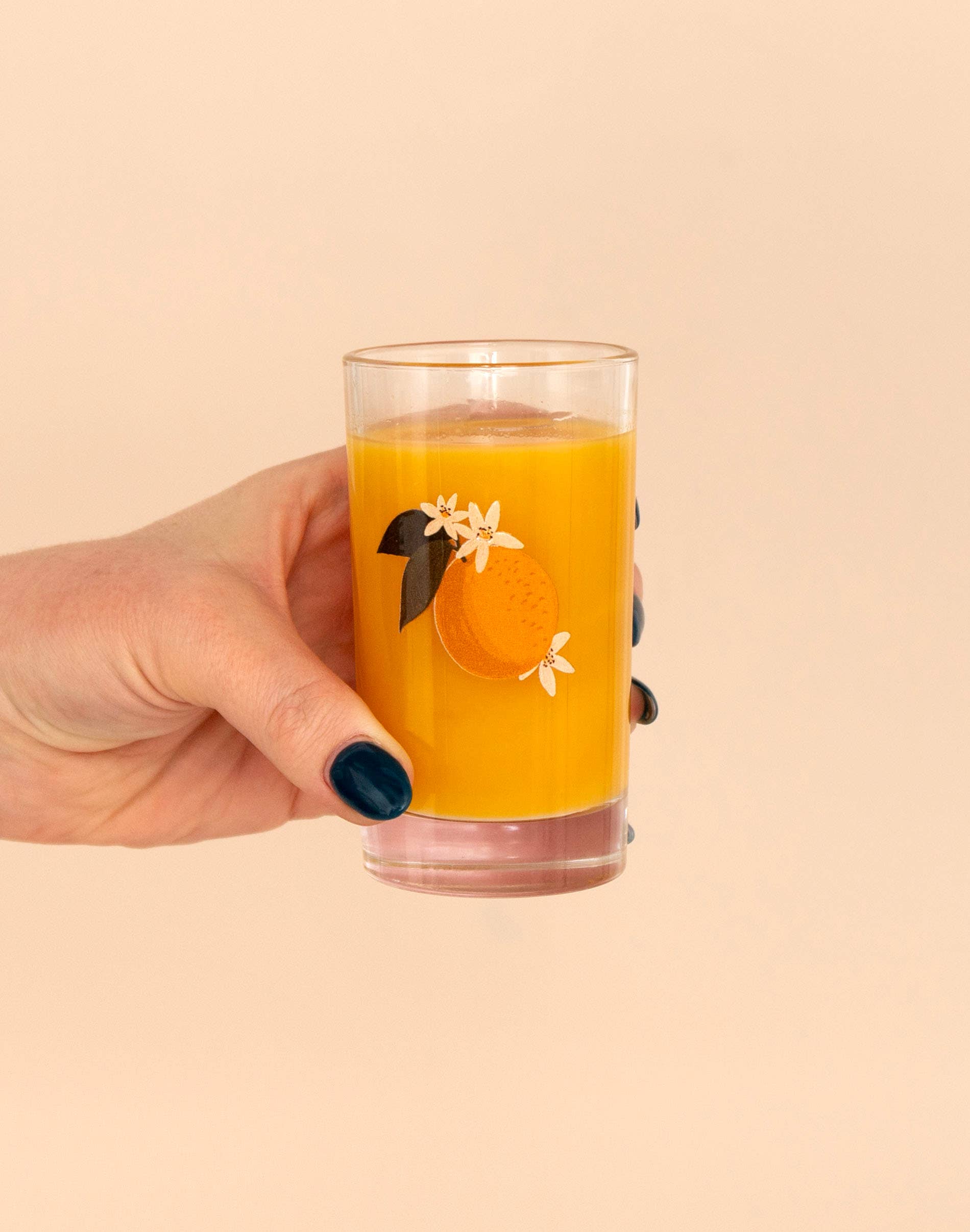 Orange Mini Juice Glass