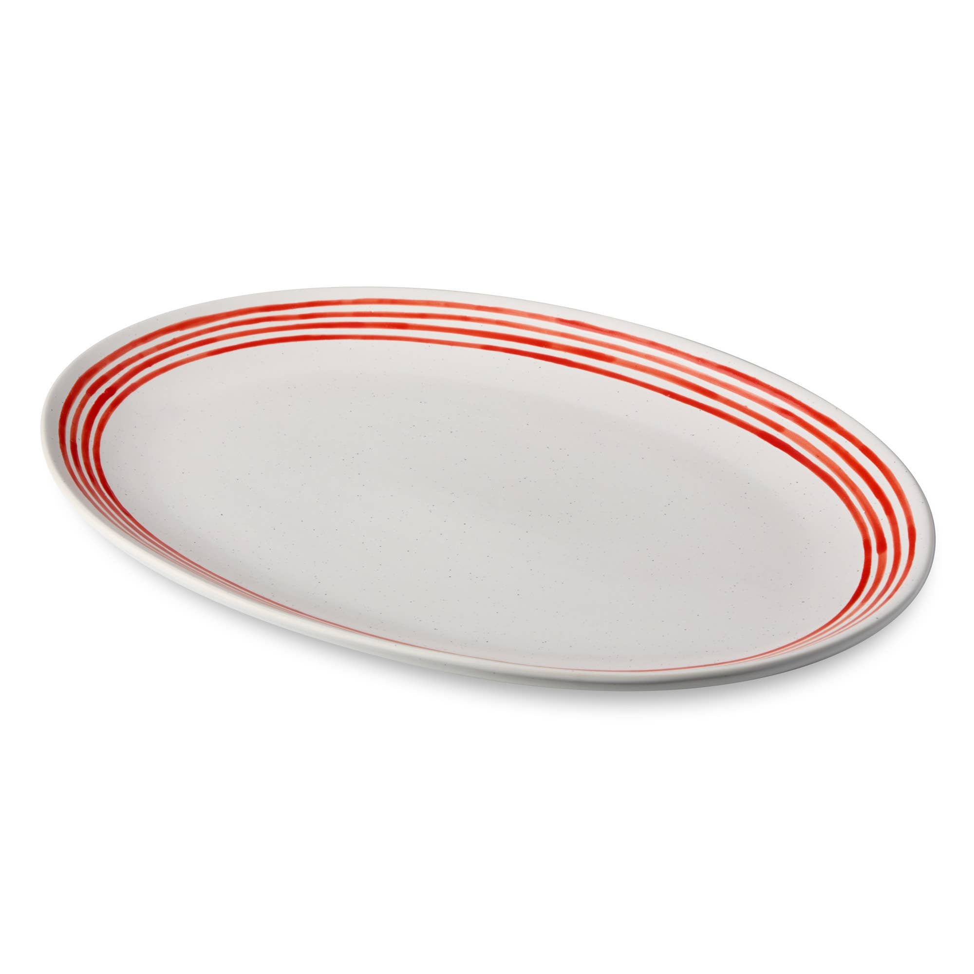 Dockside Red Oval Platter