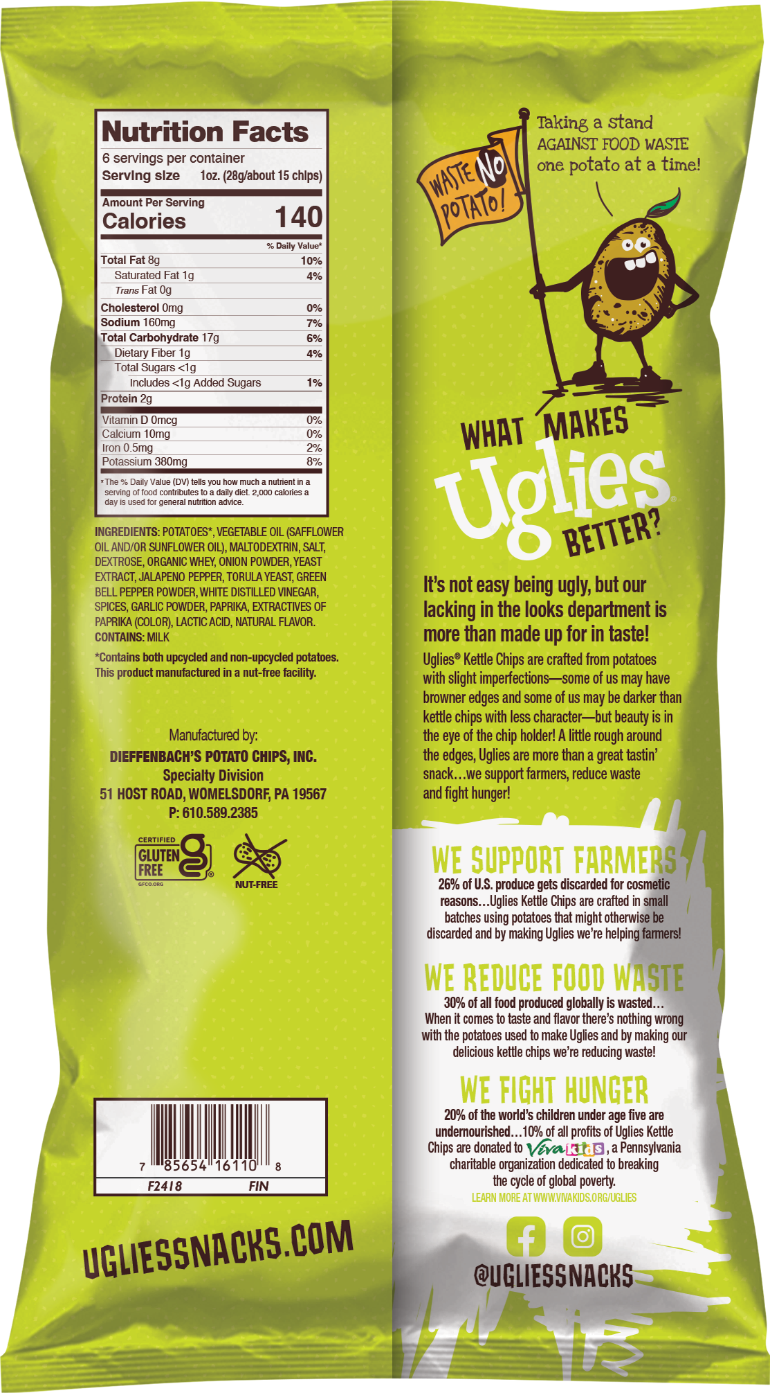 Uglies Jalapeno Kettle Cooked Potato Chips