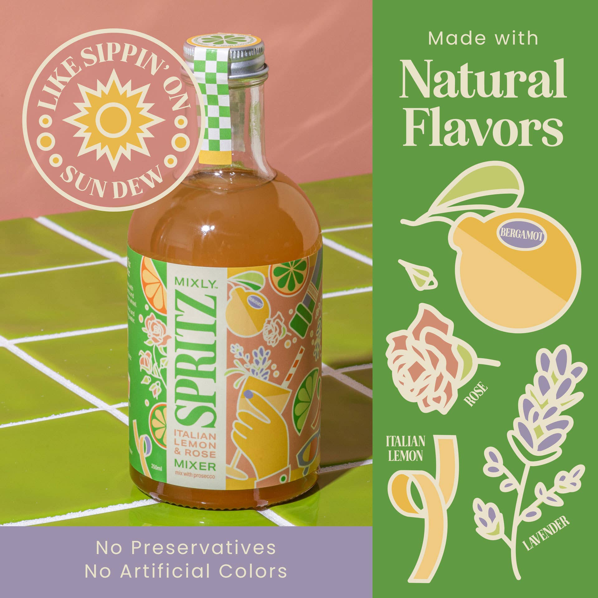 Mixly Italian Lemon & Rose Spritz Mixer