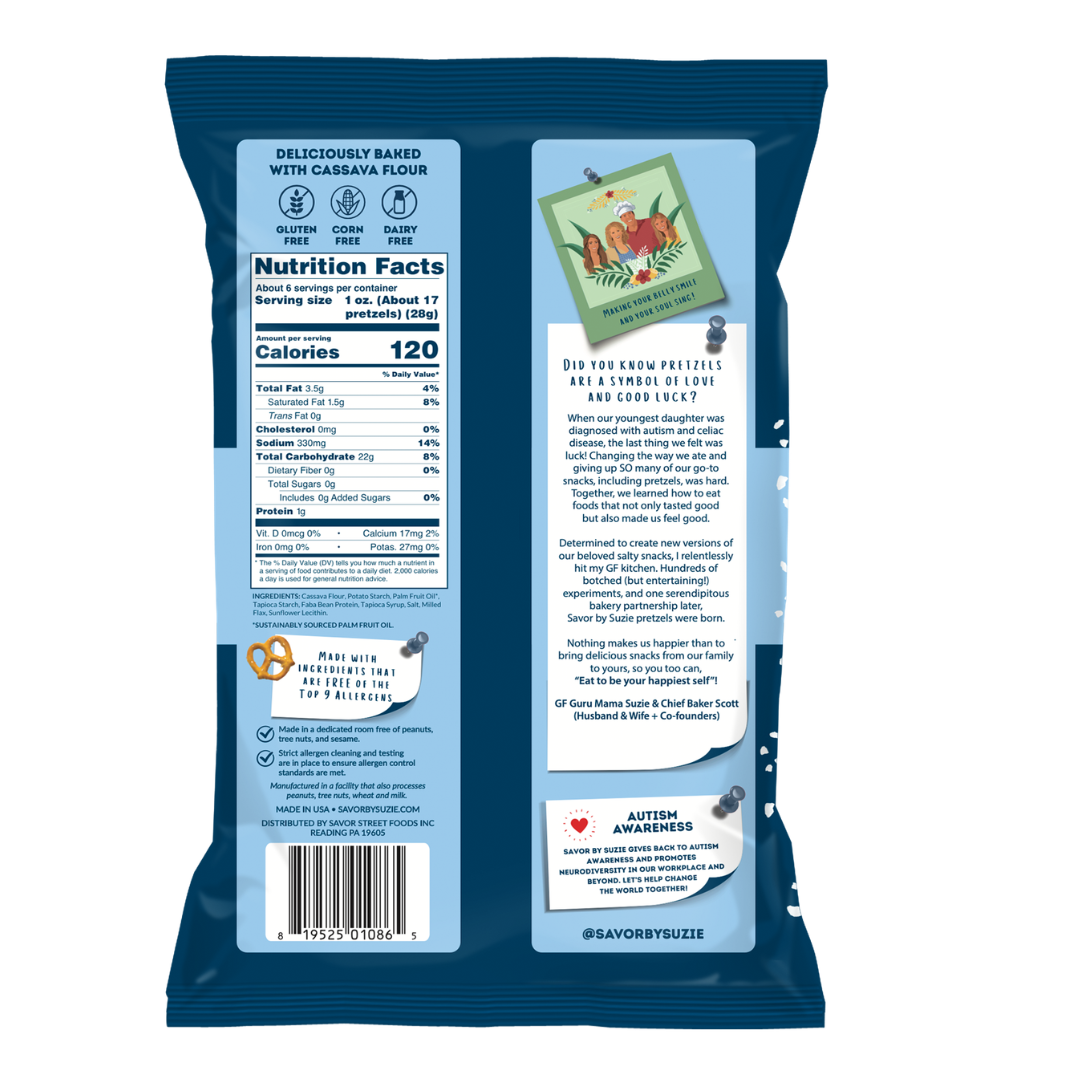 Sea Salt Grain Free Pretzels 6.5oz