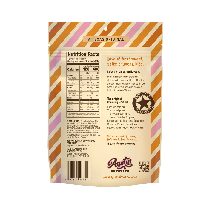 Austin Southern Roasted Pecan Pretzels