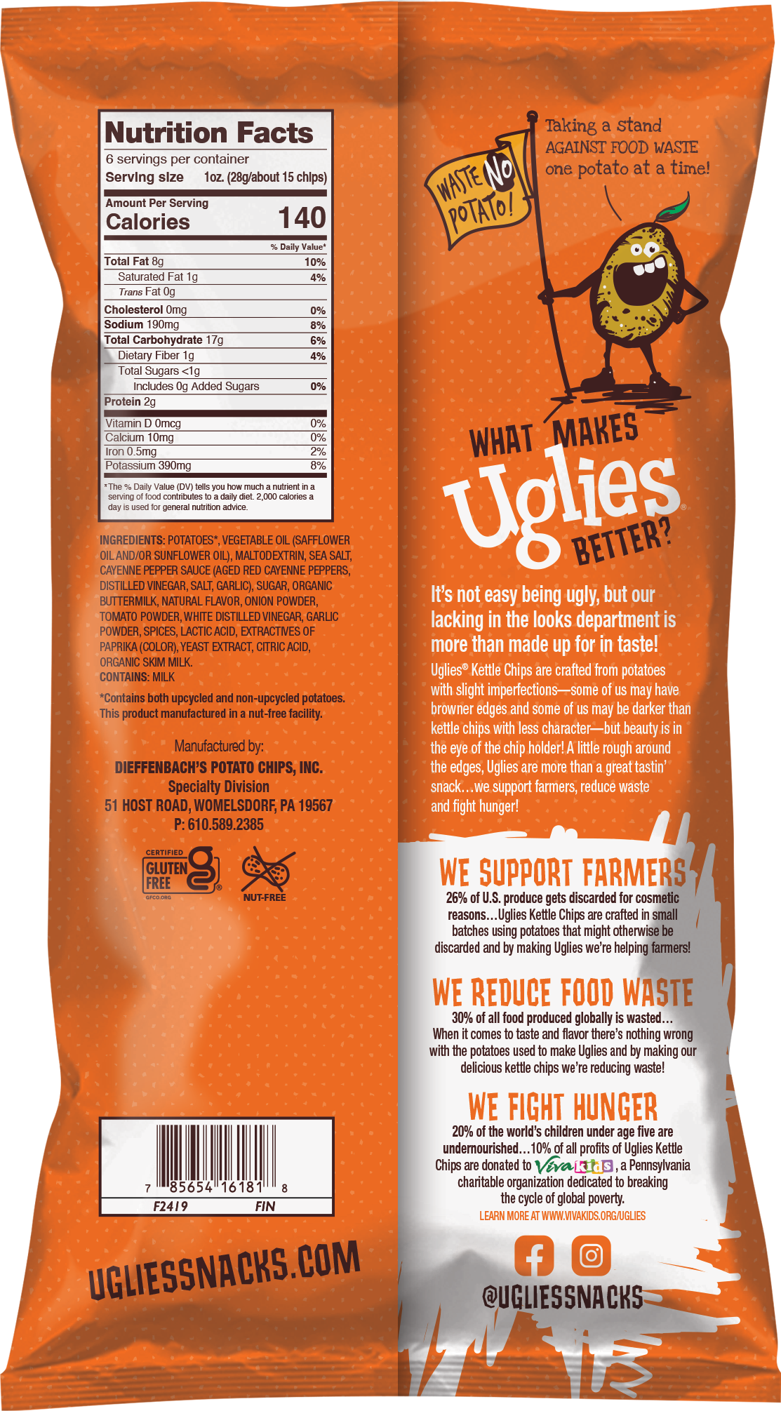 Uglies Buffalo Ranch Kettle Cooked Potato Chips