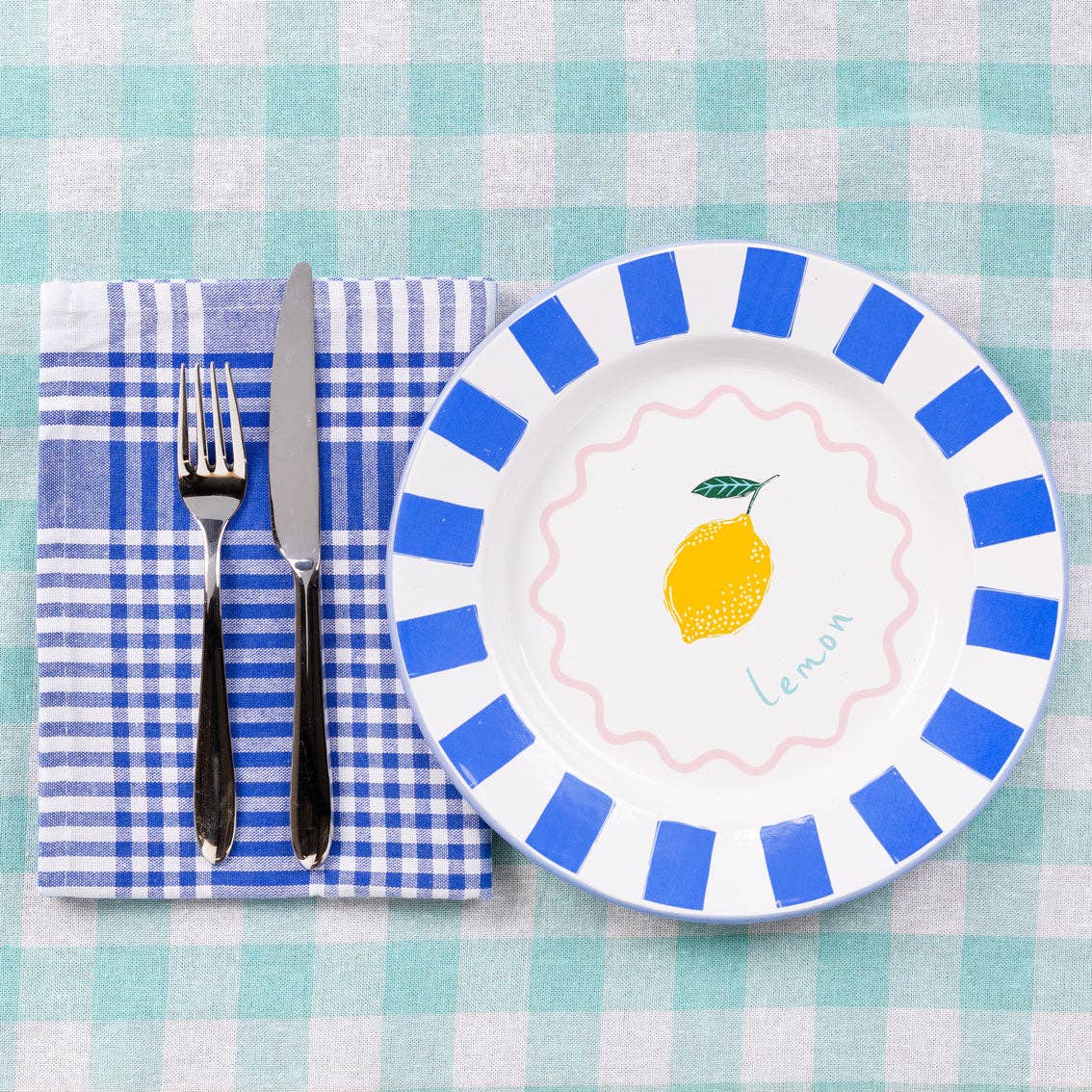 Blue & White Gingham Napkins