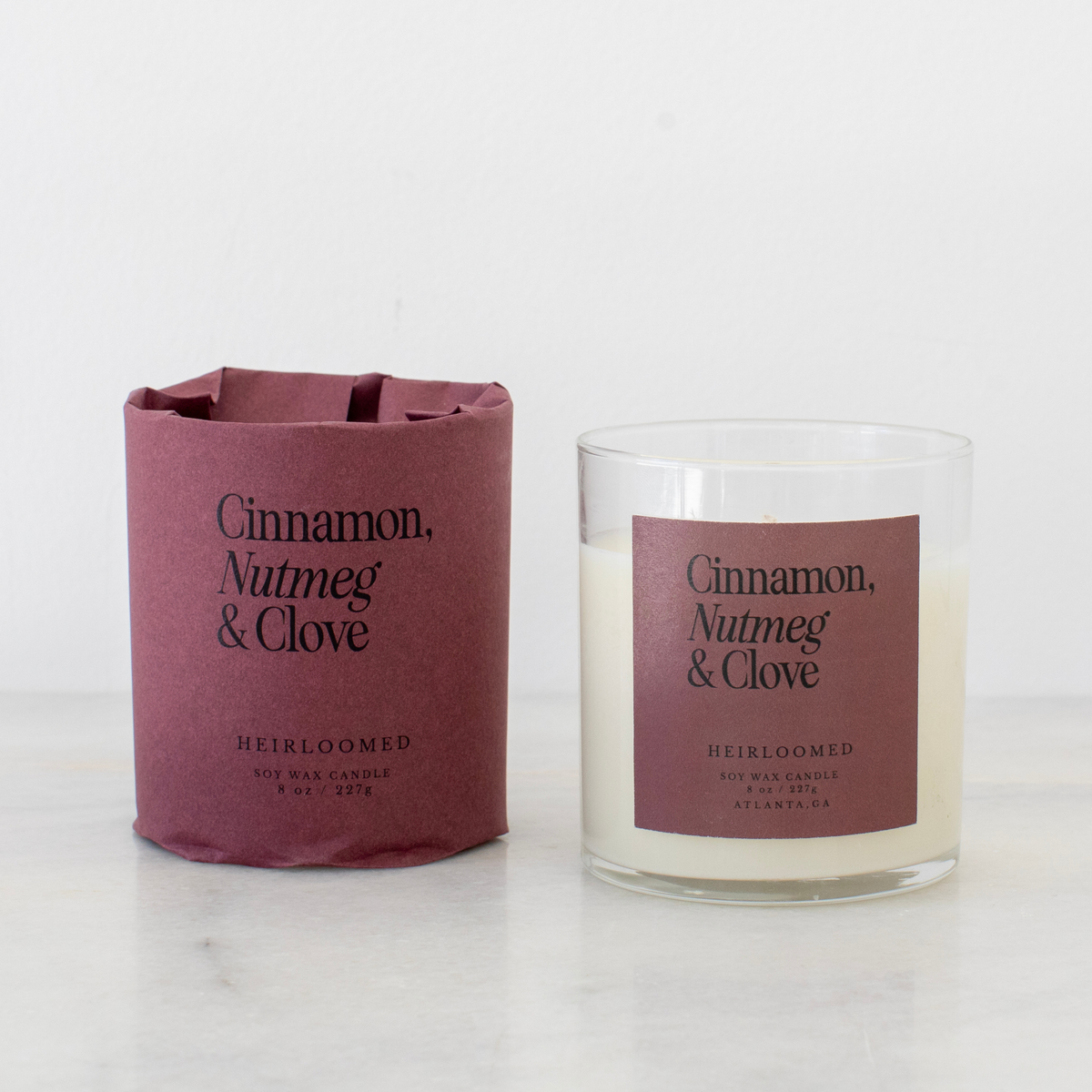 Heirloomed Candle Cinnamon, Nutmeg & Clove