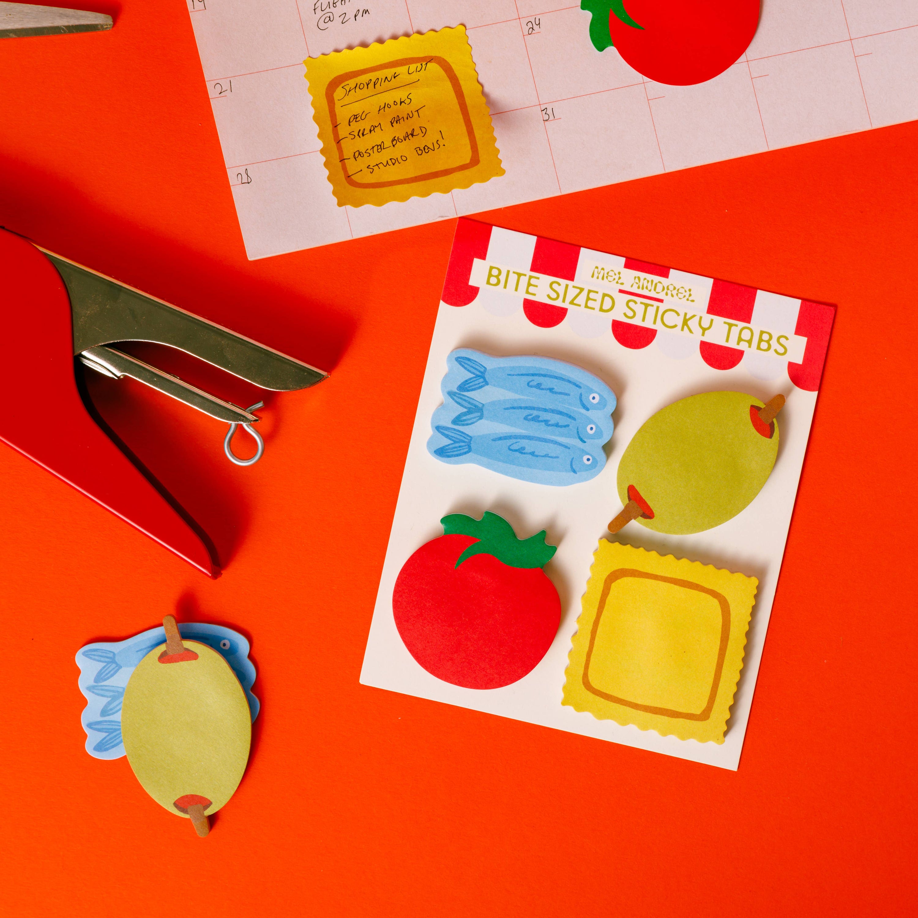 Bite Sized Mini Sticky Tabs: Grocery Trip