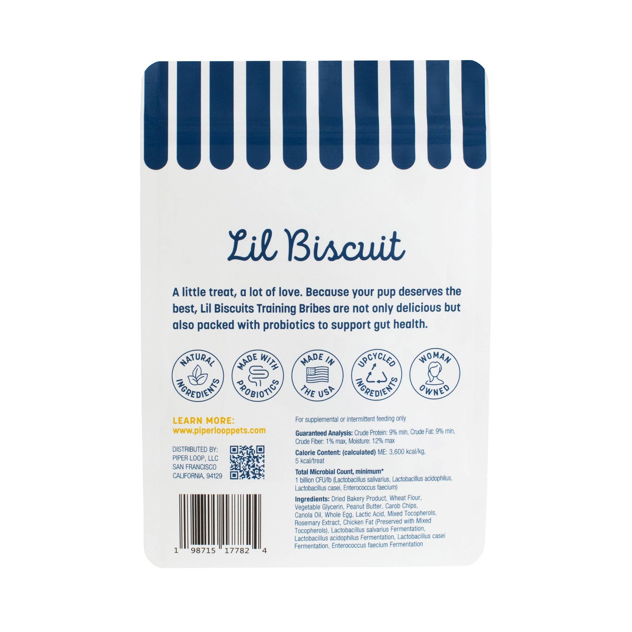 Lil Biscuit Treat Pouch (Peanut Butter & Carob)