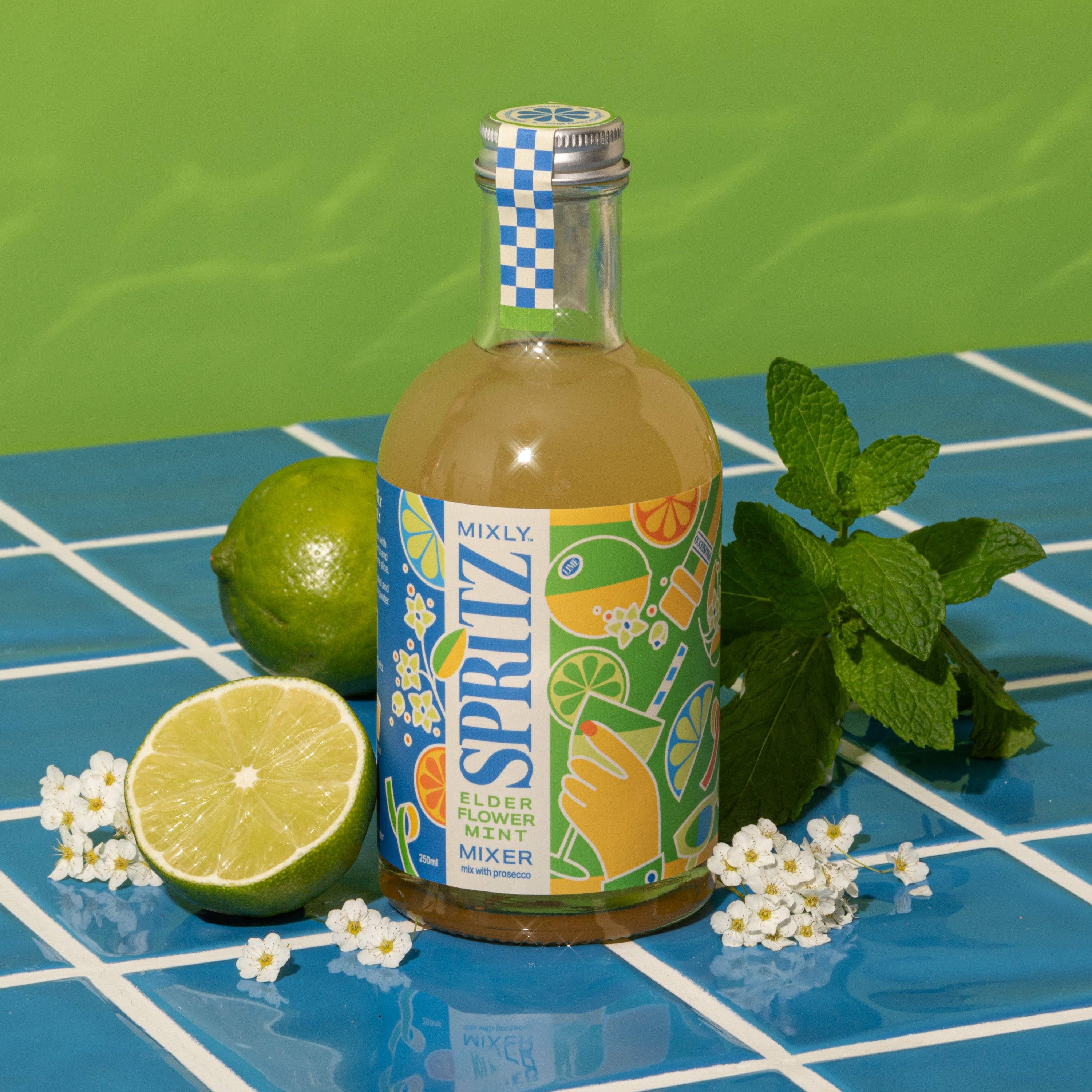Mixly Elderflower Mint Spritz Mixer