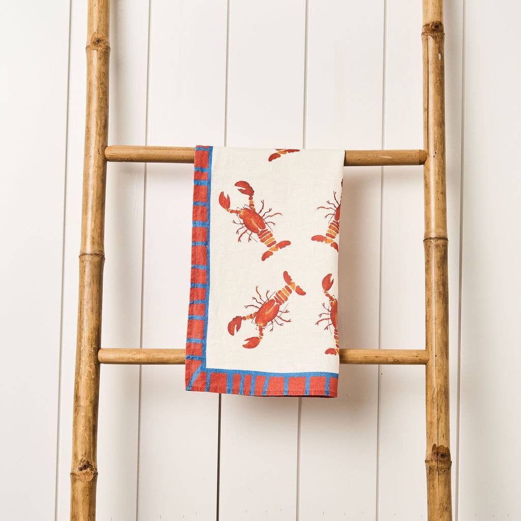 Pot of Lobsters Tea Towel