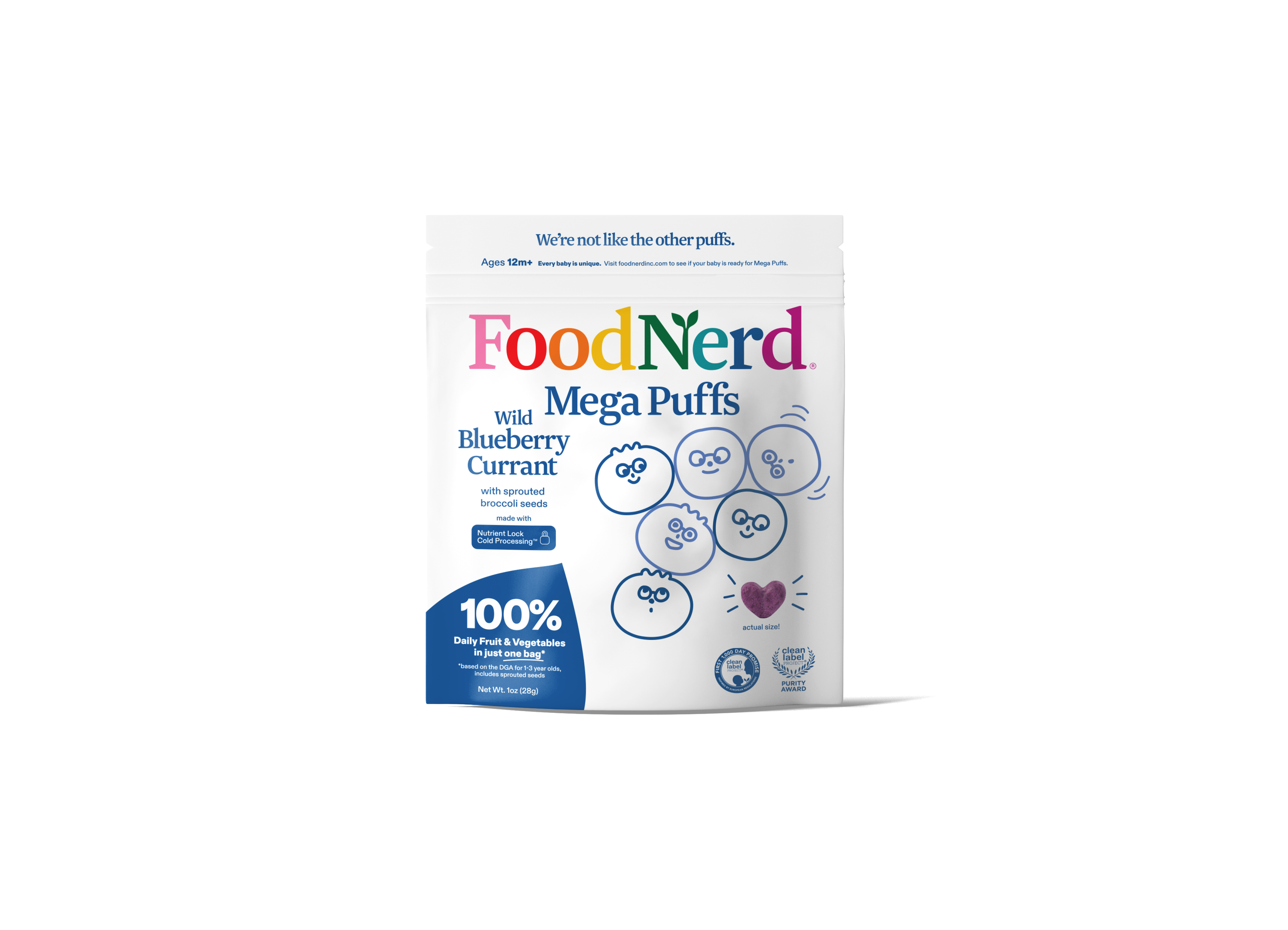 FoodNerd Blue Mega Puffs