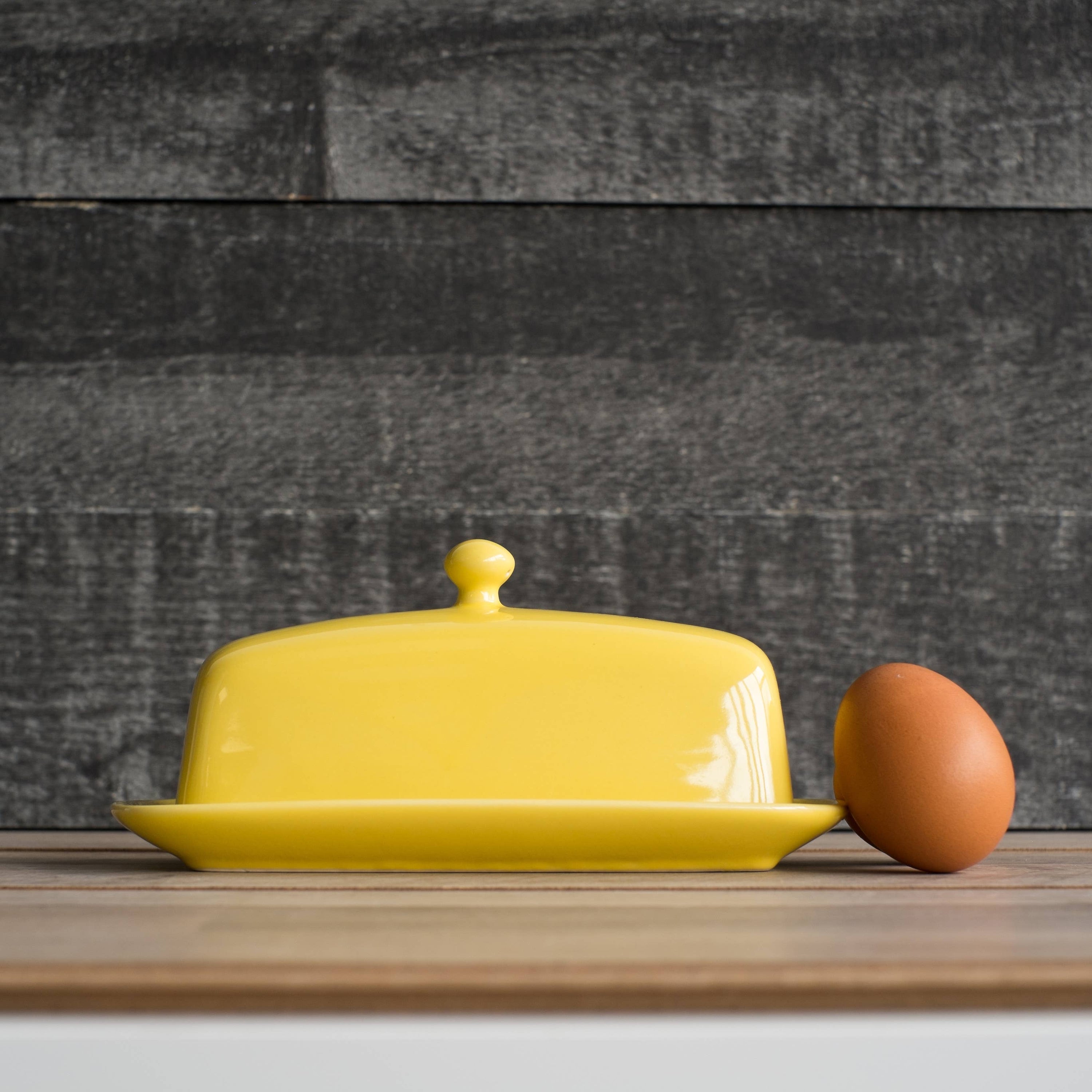 Lemon Yellow Butter Dish