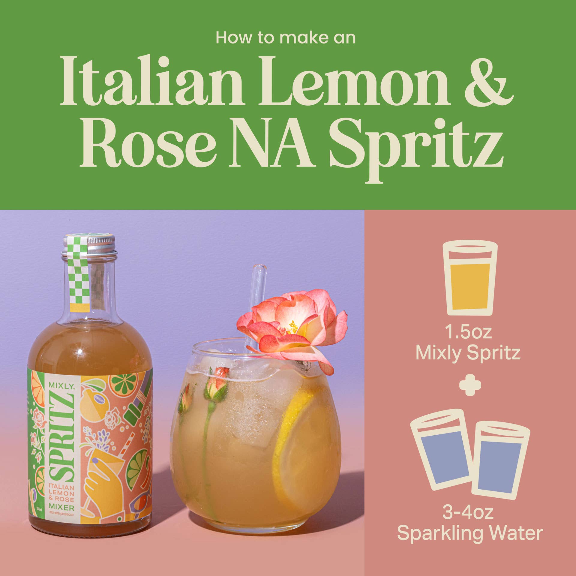 Mixly Italian Lemon & Rose Spritz Mixer
