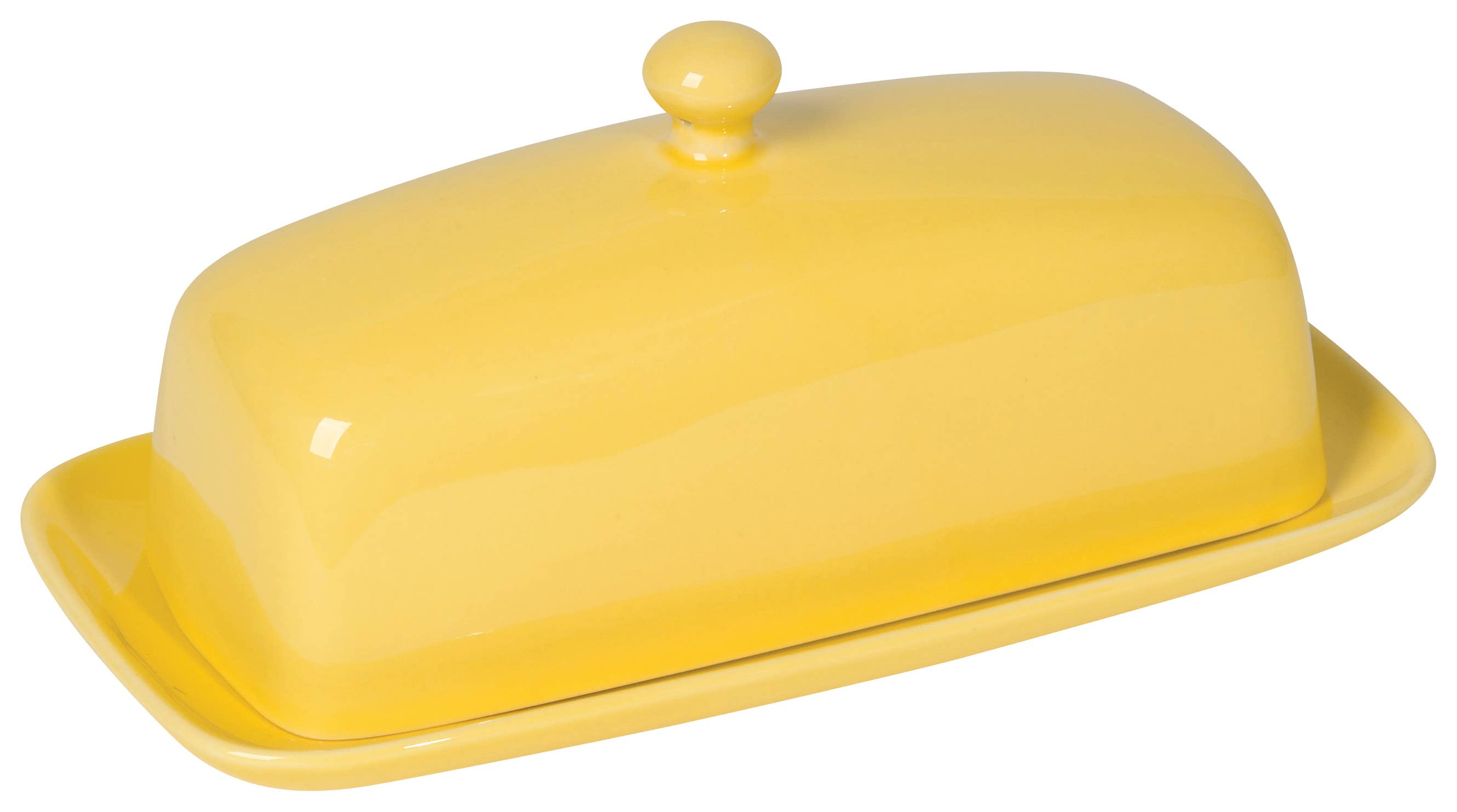 Lemon Yellow Butter Dish