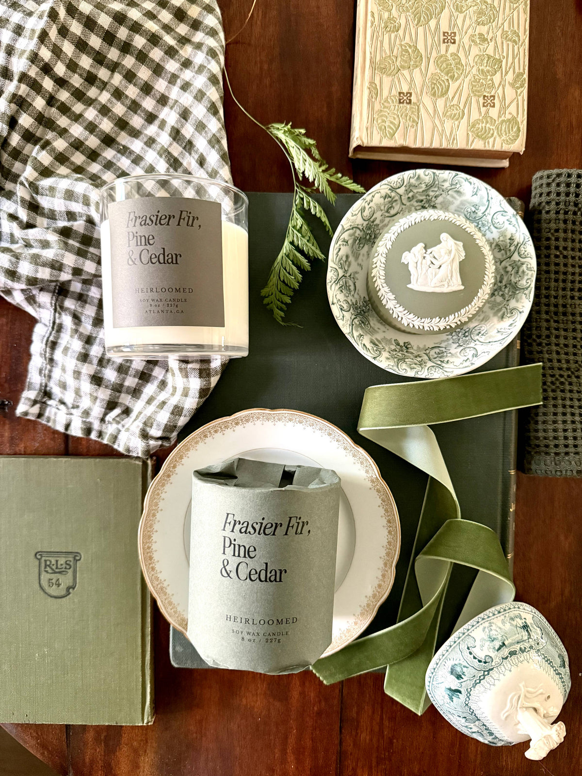 Heirloomed Candle Frasier Fir, Pine & Cedar