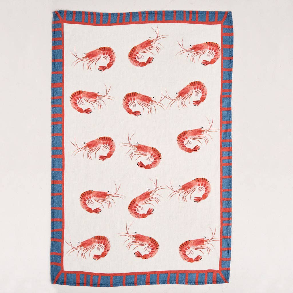 Bucket of Shrimp Tea Towel