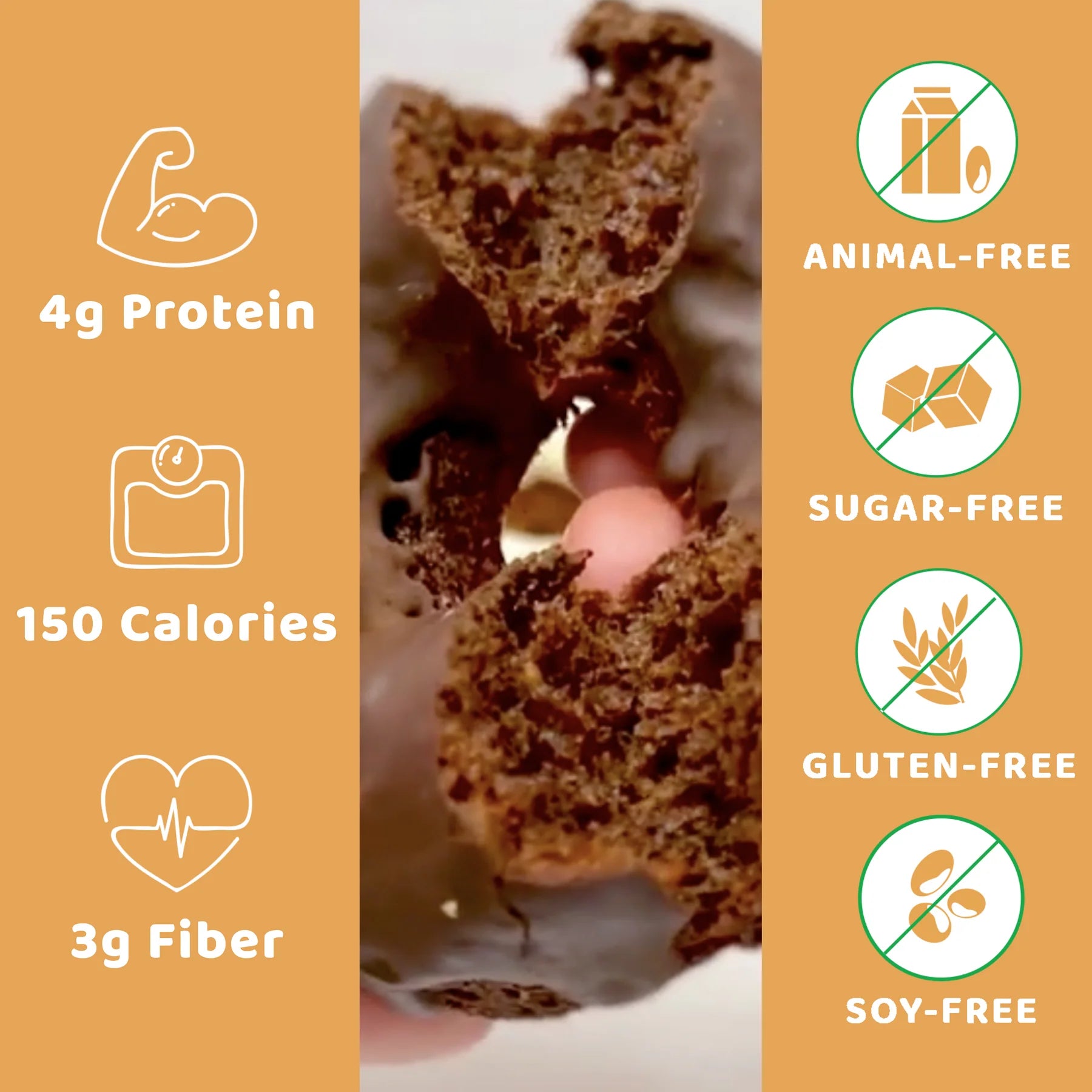 Planet Bake Choc Frosted Donut