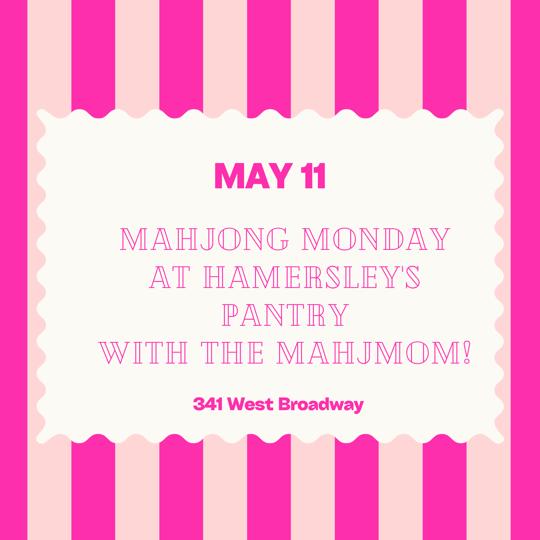 May 11: Mahjong Monday with the Mahjmom