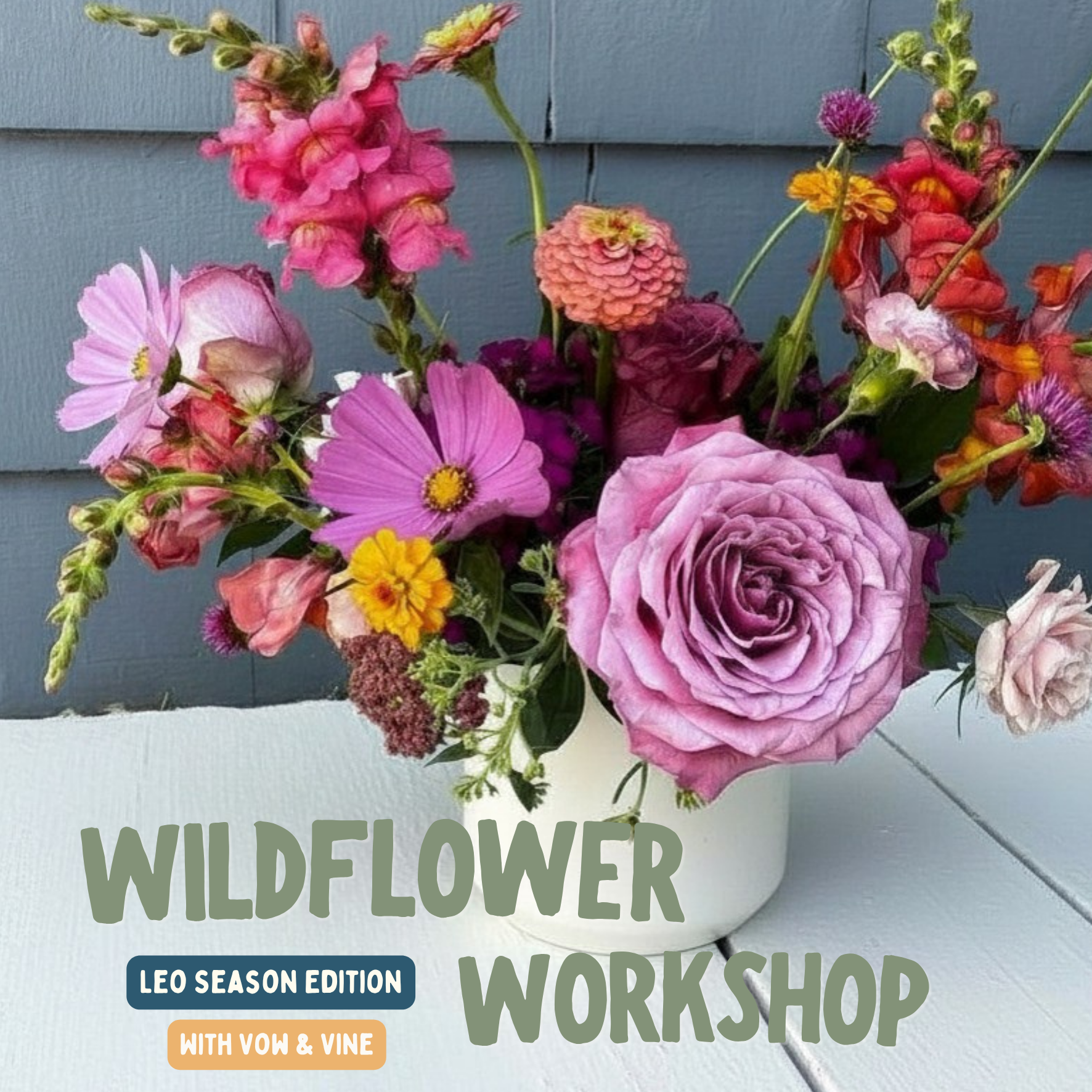 August 17: Wildflower Workshop with Vow & Vine