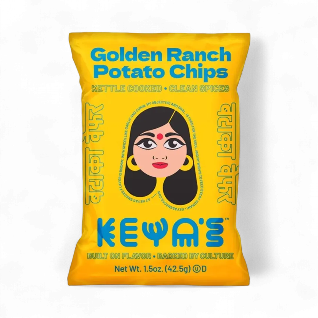 Keya's Golden Ranch Potato Chips