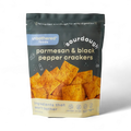 Unbothered Sourdough Parmesan & Black Pepper Crackers