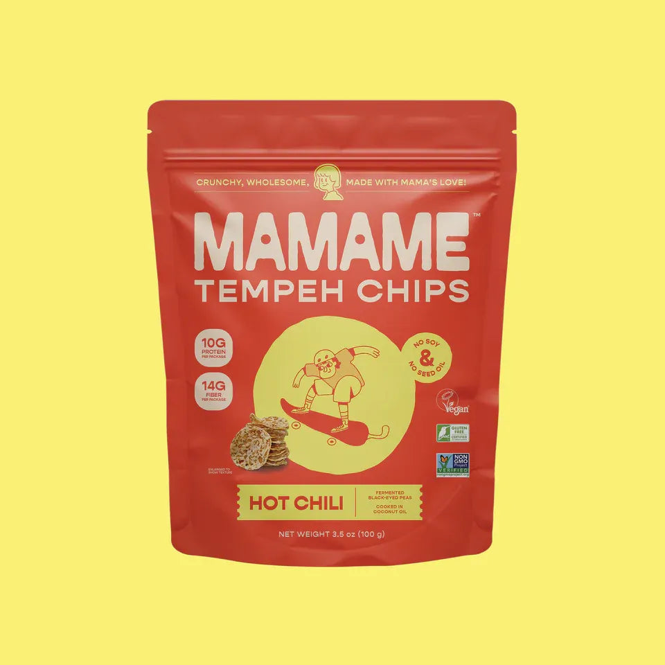Mamame Tempeh Chips Hot Chili